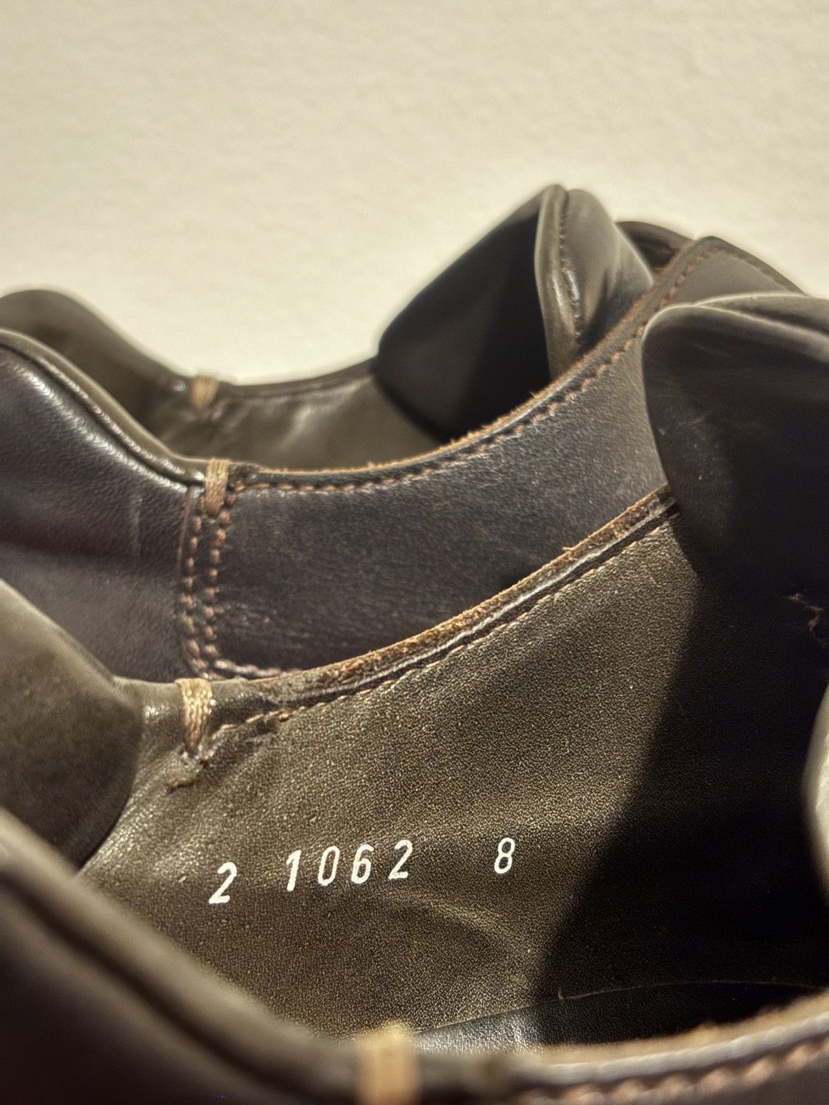 Prada Brown FW1999 Prada Square Toe Derby Vibram Sole Loafers Size US 9.5 / EU 42-43 - 9 Thumbnail