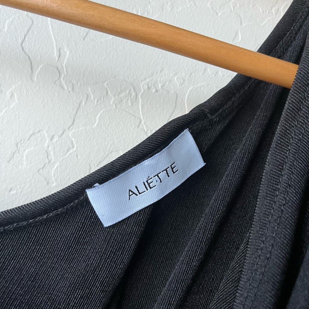 Other Aliette Black Ruched Bodycon Cut Out Mock Neck Long Sleeve M Size S / US 4 / IT 40 - 5 Thumbnail