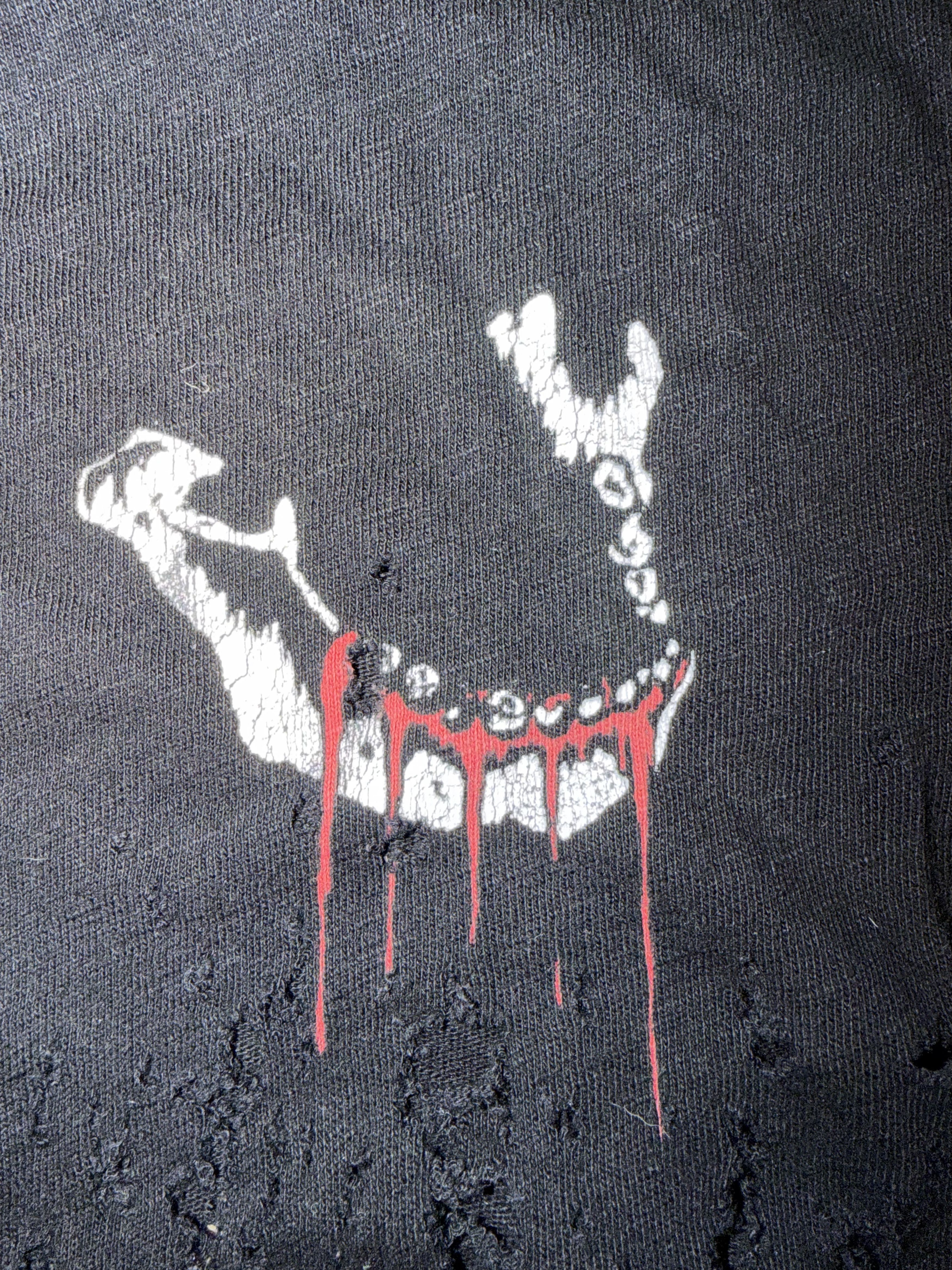 Amiri Amiri Jaw Print Distressed T Shirt Size US L / EU 52-54 / 3 - 7 Thumbnail