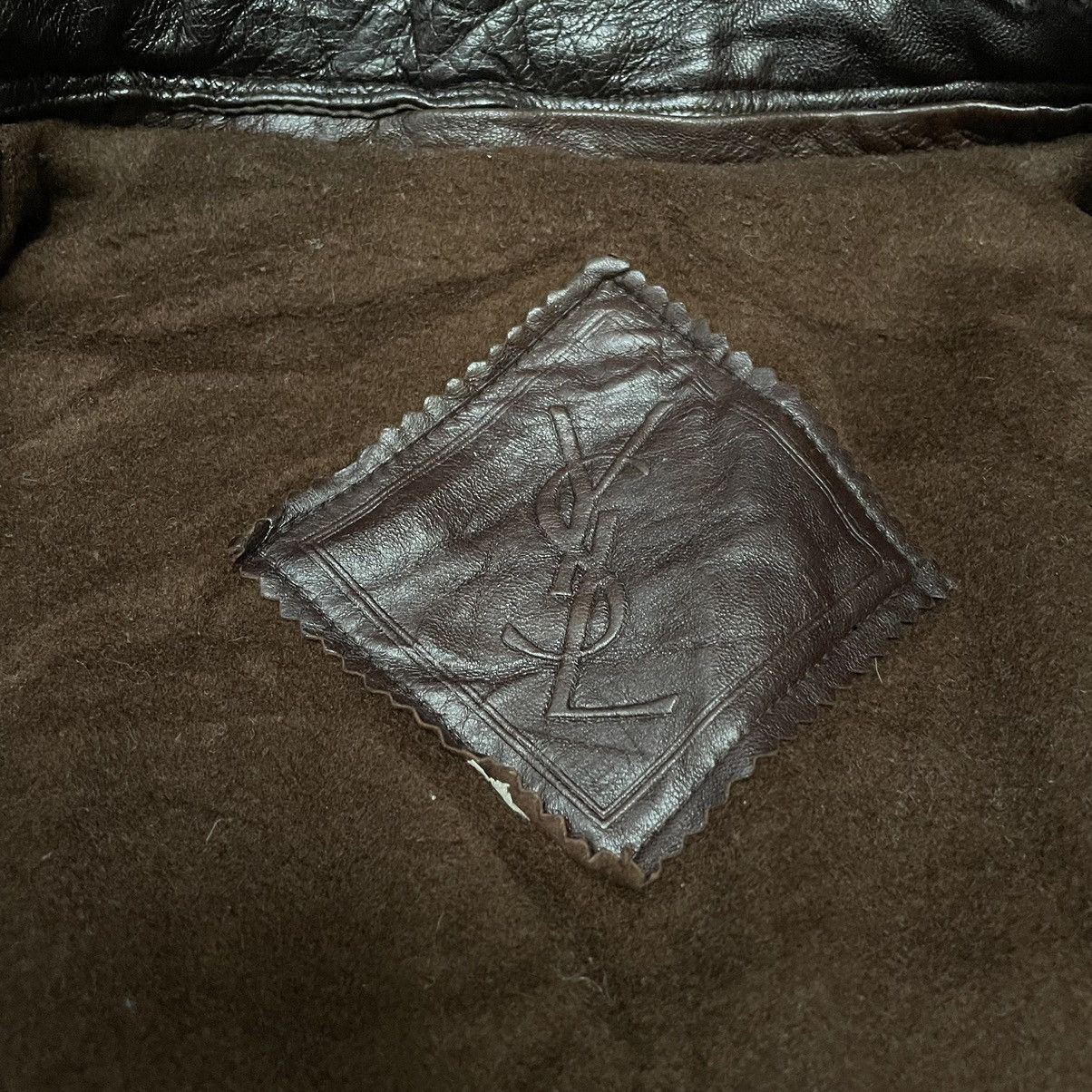 Yves Saint Laurent Vintage YSL Yves Saint Laurent Fur Collar Leather Jacket Size US L / EU 52-54 / 3 - 7 Thumbnail