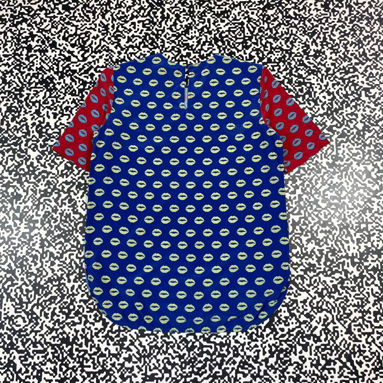 Markus Lupfer Vintage Y2K Markus Lupfer Silk Retro Kiss Logo Shirt Luxury Size XS / US 0-2 / IT 36-38 - 3 Thumbnail