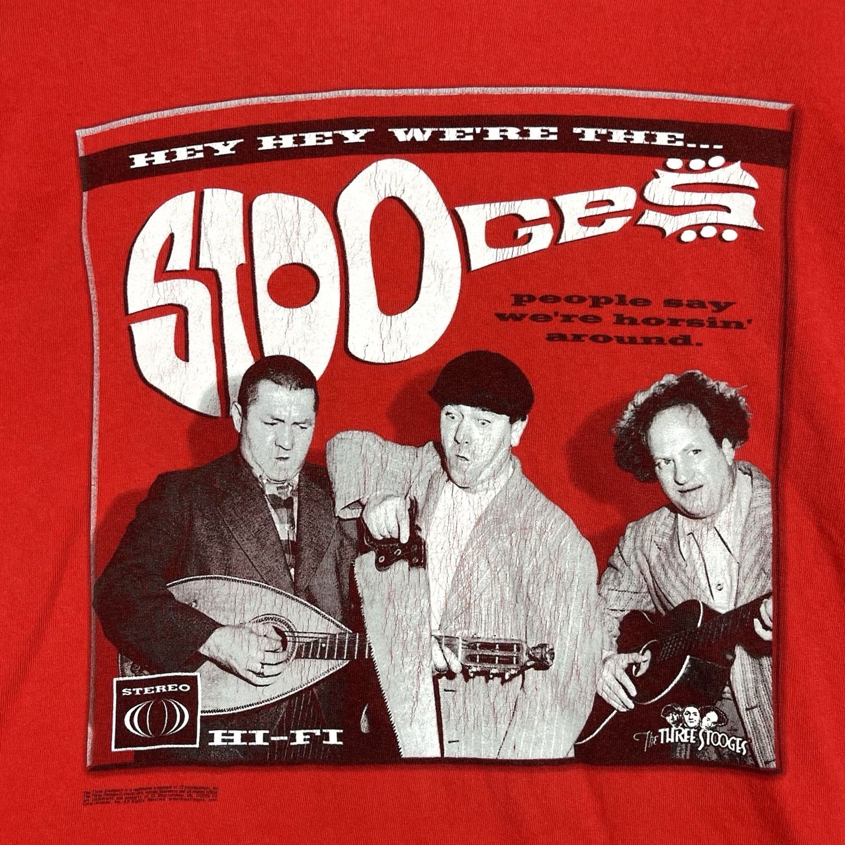 Vintage VINTAGE Three Stooges Shirt Mens XL Red Cotton T-Shirt Movie Comedy 2000s Size US XL / EU 56 / 4 - 3 Thumbnail