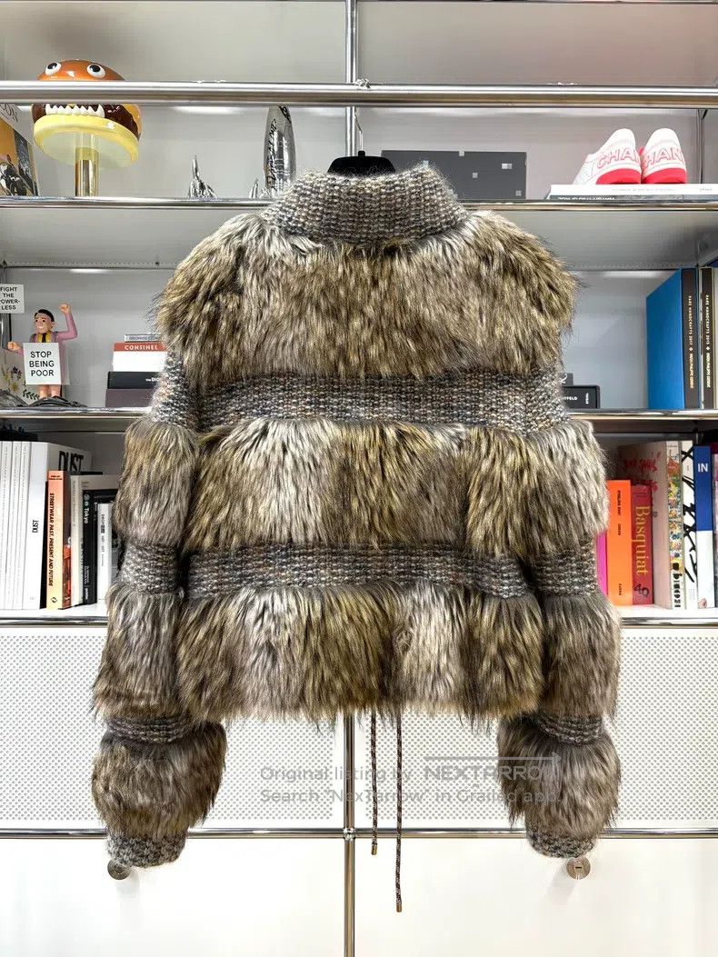 Chanel Chanel 18K Forest Series Brown Knitted Stitching Fur Coat Size S / US 4 / IT 40 - 3 Thumbnail