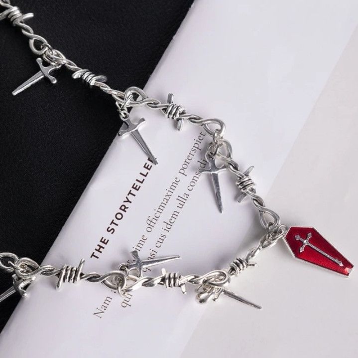 Jewelry × Vintage Gothic Vampire Cross Pendant Necklaces Size ONE SIZE - 1 Thumbnail
