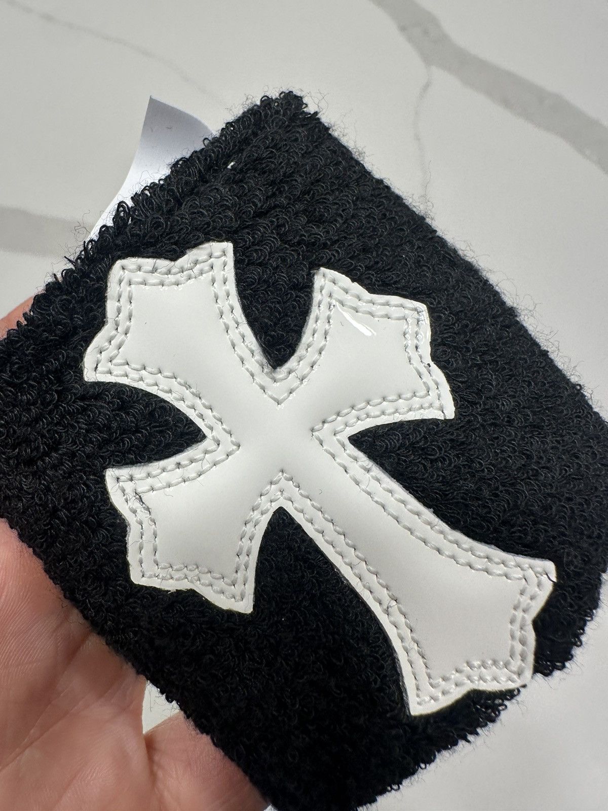 Chrome Hearts 🔥Chrome Hearts Sweatbands Black White Cross Patches🔥 Size ONE SIZE - 3 Thumbnail