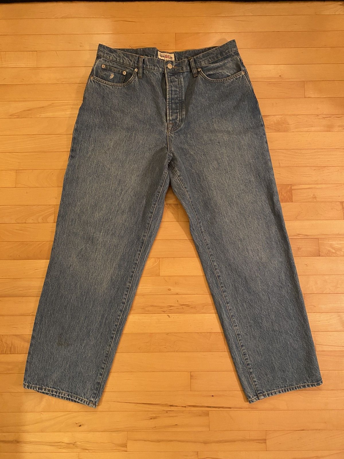 【希少、早い者勝ち】STUSSY BIG OL' JEAN ダークブラウン Stussy Big Ol' Denim Vintage Jean Brown Men's - SS25 - US