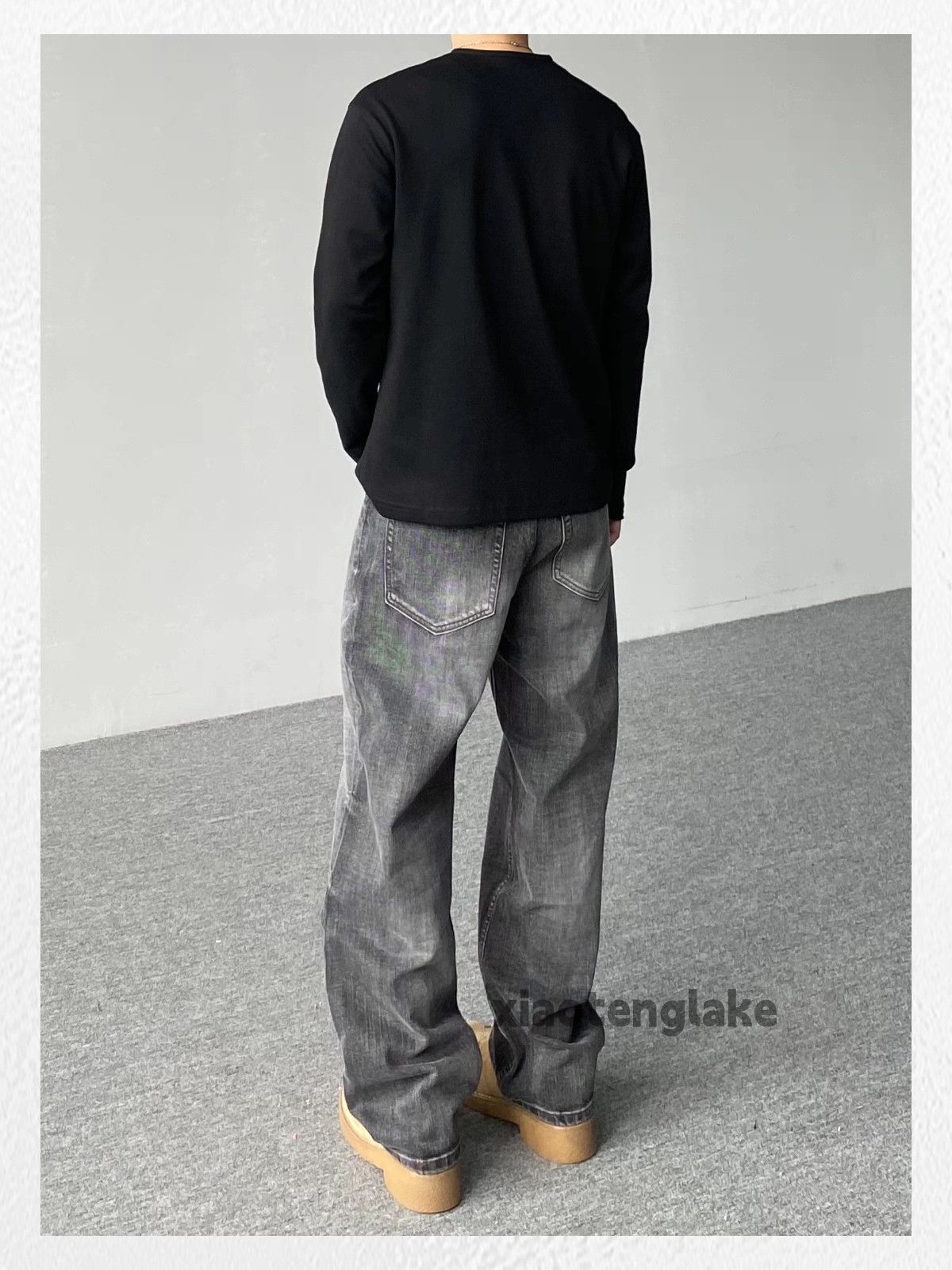 Vintage Washed faded loose baggy skate hiphop y2k jeans Size US 36 / EU 52 - 5 Thumbnail