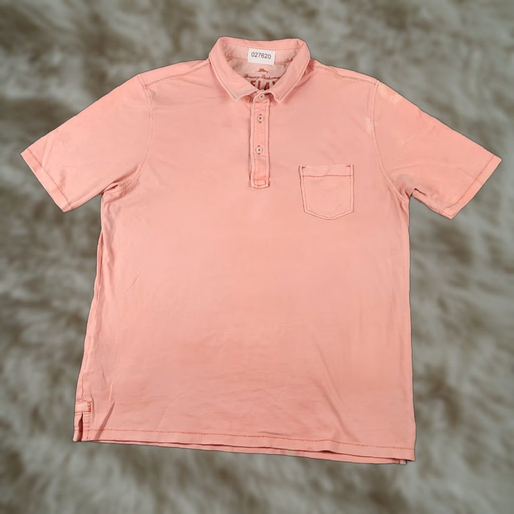 Tommy Bahama Tommy Bahama Polo Shirt Large Pink Casual Short Sleeve Mens Size US L / EU 52-54 / 3 - 1 Thumbnail