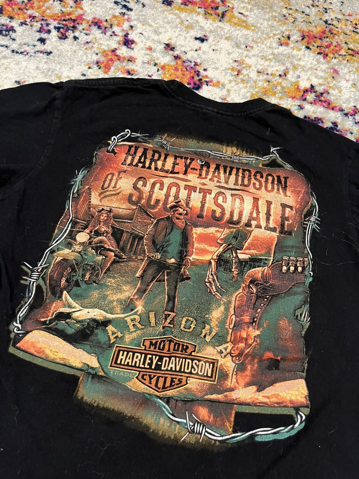 Harley Davidson Vintage Harley Davidson Shit Large Size US L / EU 52-54 / 3 - 1 Thumbnail