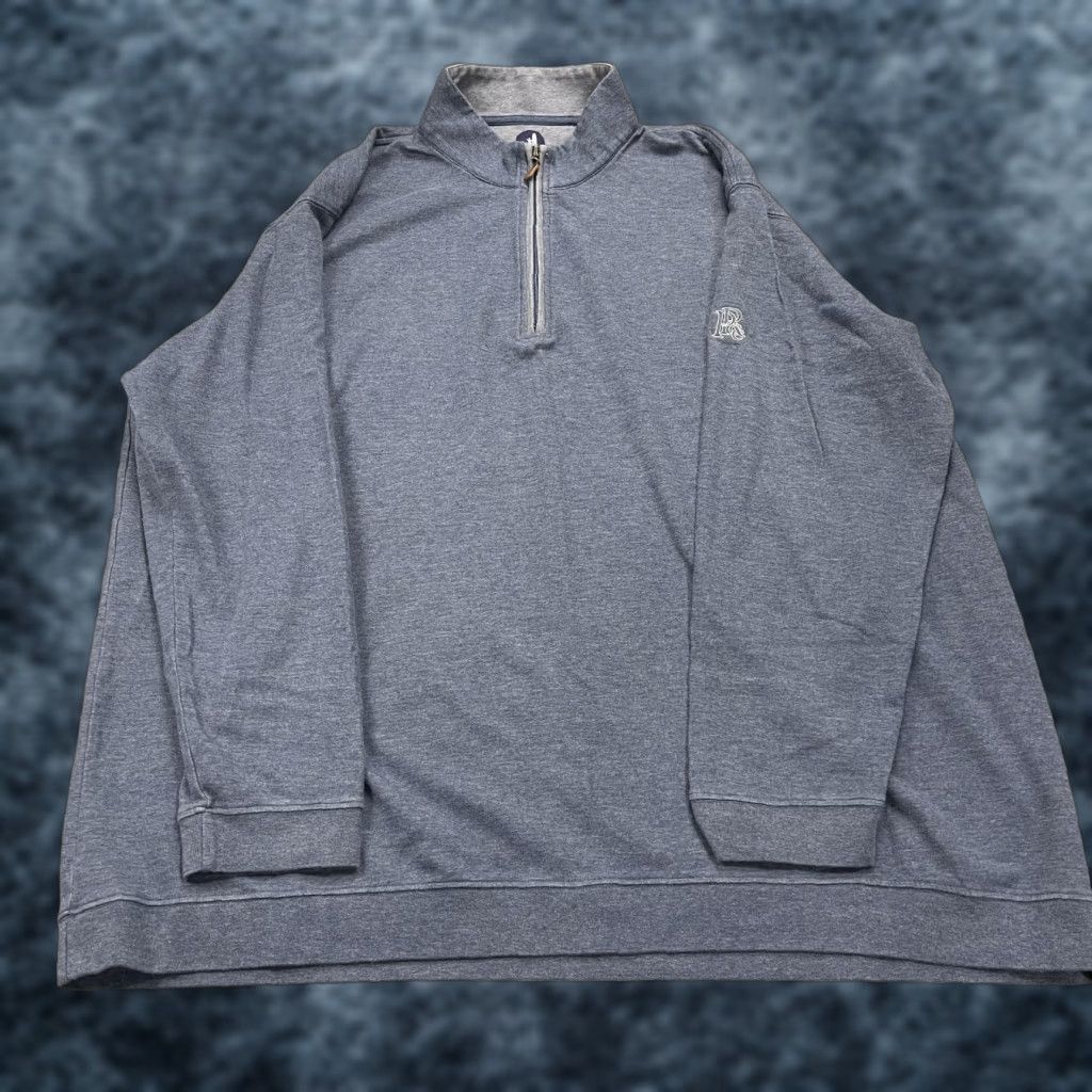 johnnie-O johnnie-O Sweater Mens 4XL Blue Sully 1/4 Quarter Zip Mock Neck Golf Park Ridge Shirt Mens Blue 4XL Pullover Size US XXL / EU 58 / 5 - 1 Thumbnail