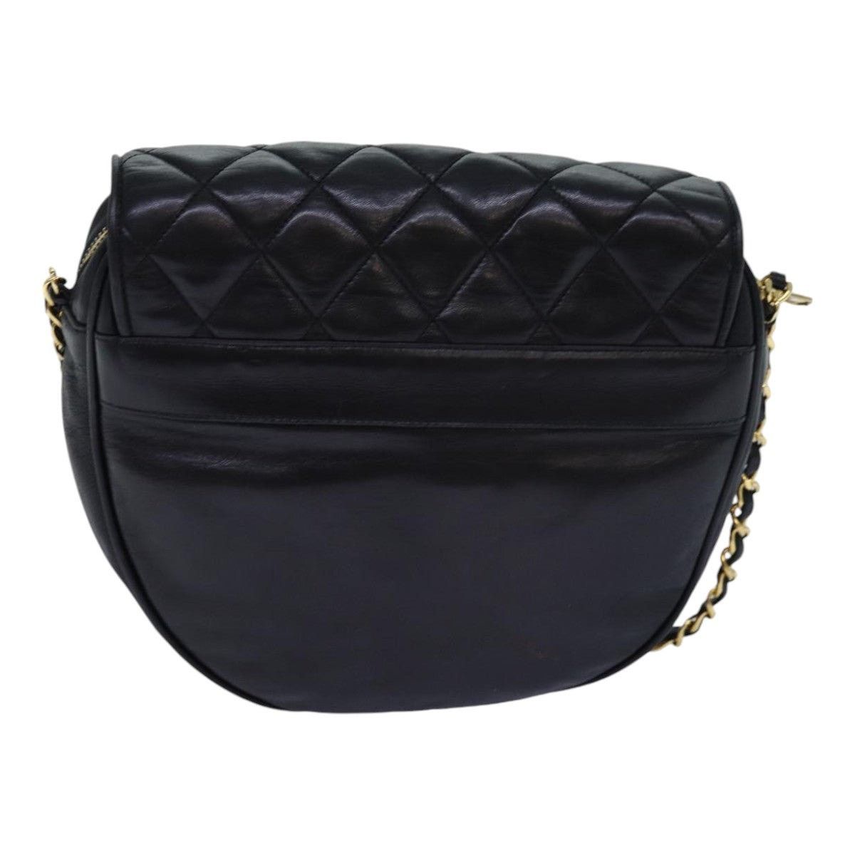 Chanel CHANEL Matelasse Chain Shoulder Bag Lamb Skin Black CC Size ONE SIZE - 2 Thumbnail