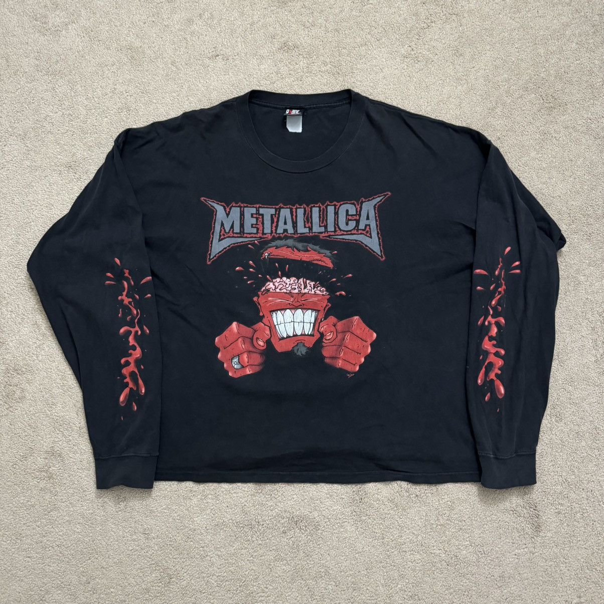 Band Tees × Metallica × Vintage Vintage Metallica Long Sleeve Tee Size US XXL / EU 58 / 5 - 1 Thumbnail