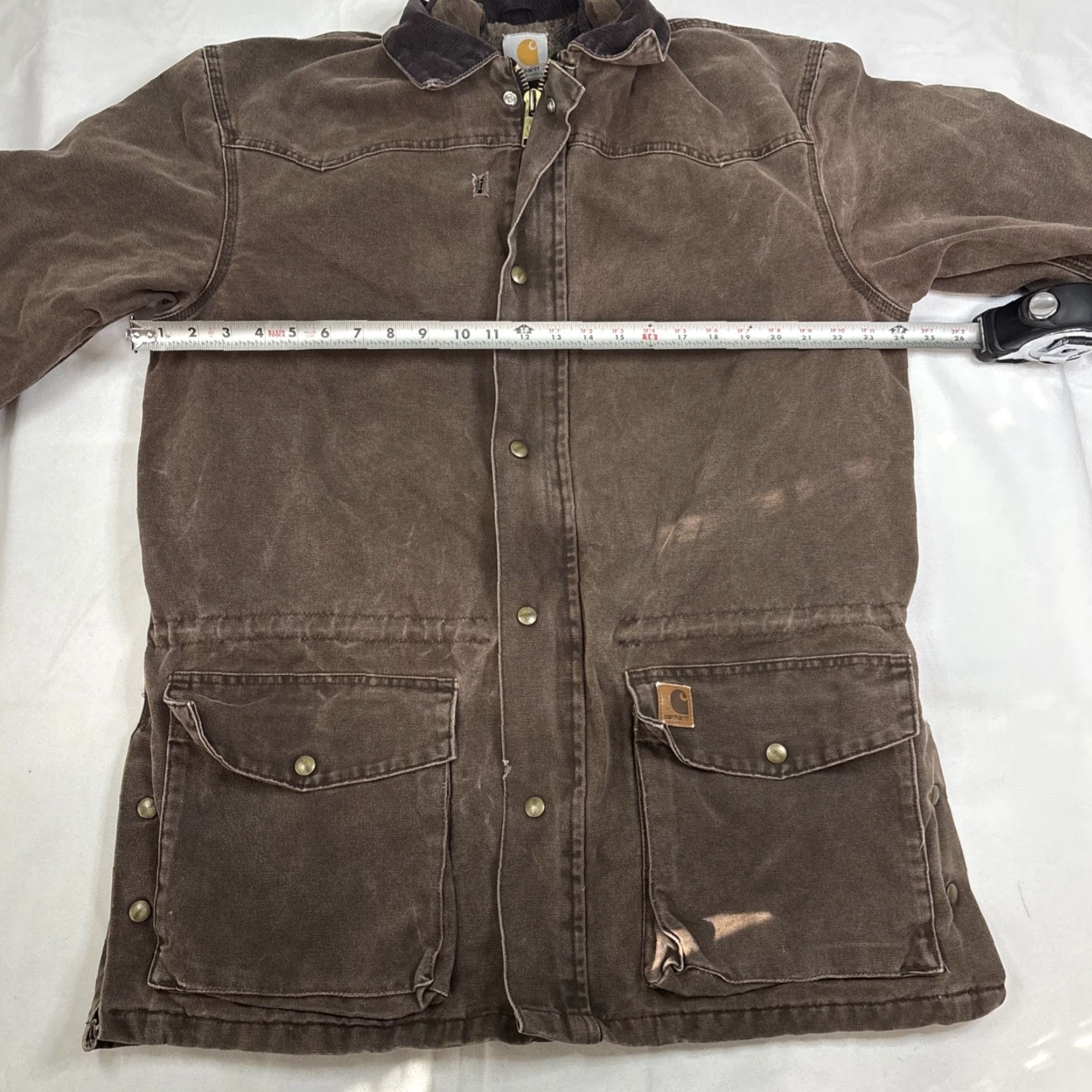 Carhartt Carhartt Duck Barn Jacket Blanket Lined Coat XL Brown Workwear Men Size US XL / EU 56 / 4 - 5 Thumbnail