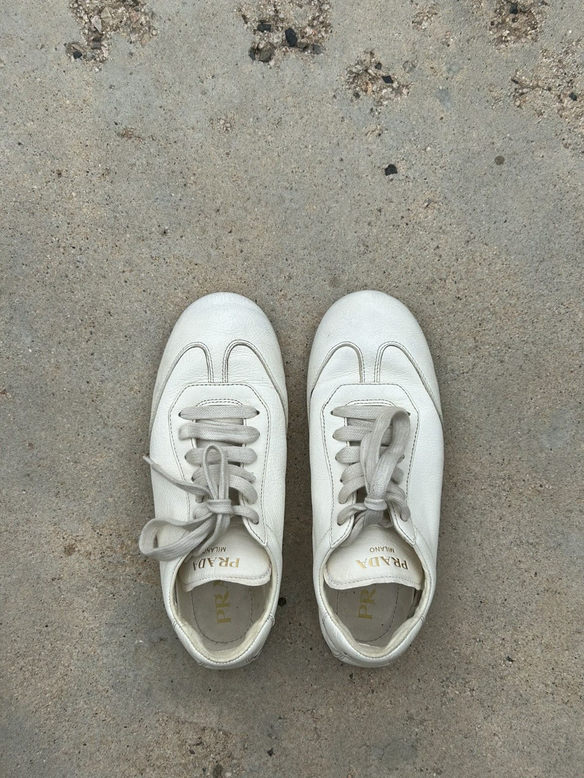 Prada Prada leather sneakers Size US 7.5 / IT 37.5 - 1 Thumbnail