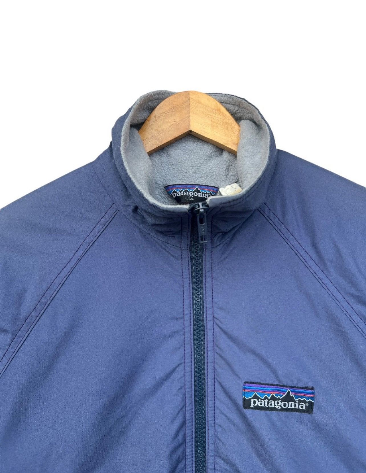 Patagonia Vintage 90s Patagonia Zipper Blue Bomber Jacket Size US S / EU 44-46 / 1 - 4 Thumbnail