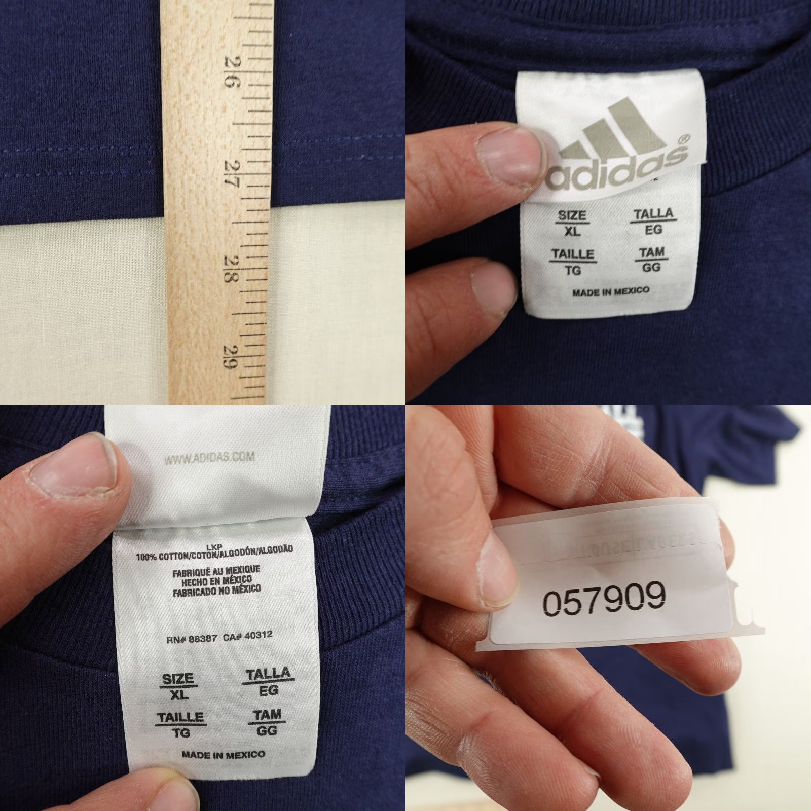 Adidas VINTAGE Adidas Shirt Mens XL Blue Basketball Department Athletic Gym Y2K Tee Size US XL / EU 56 / 4 - 8 Thumbnail