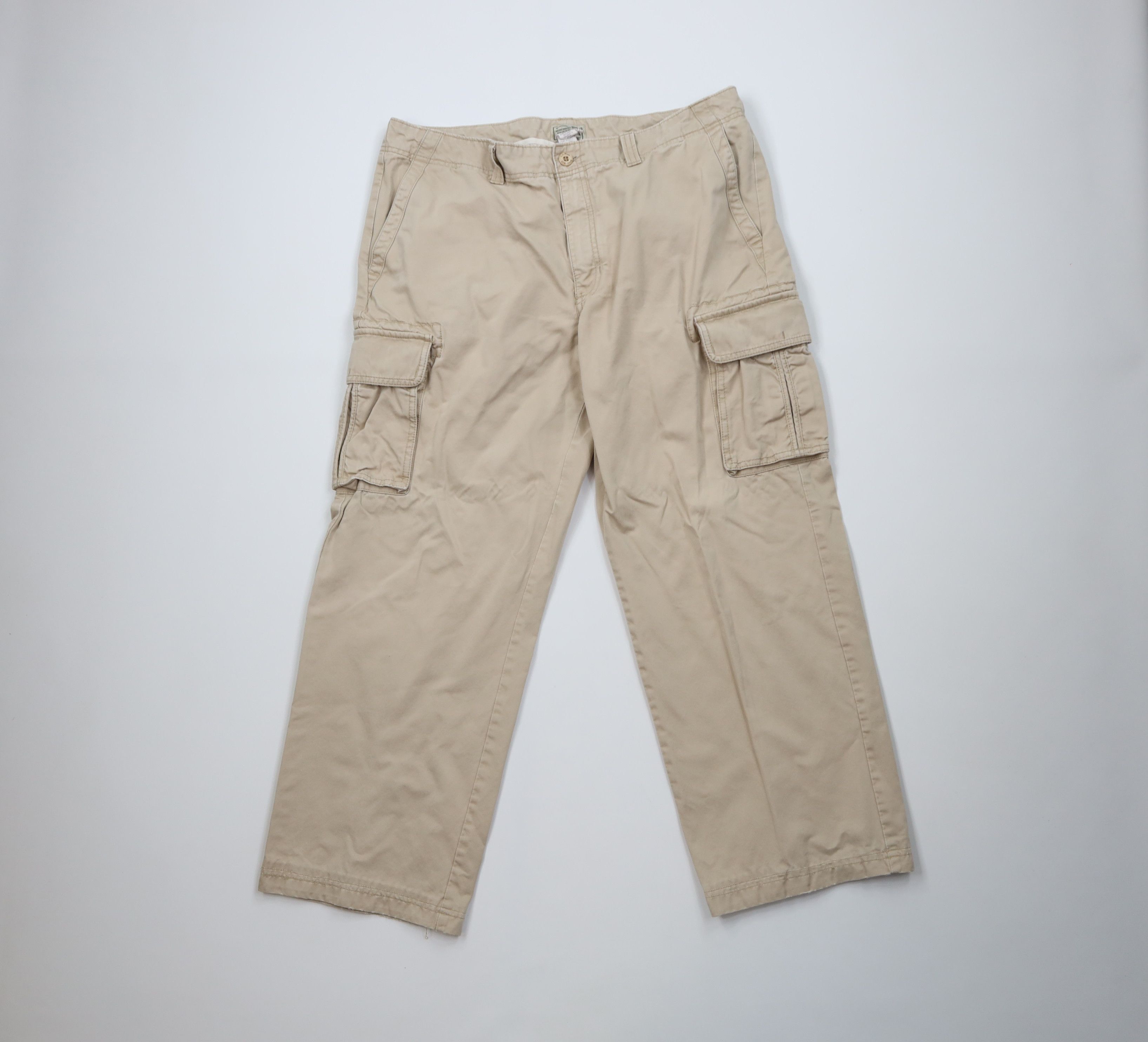 L.L. Bean Vintage LL Bean Heavyweight Wide Leg Cargo Pants Cotton Size US 36 / EU 52 - 1 Thumbnail