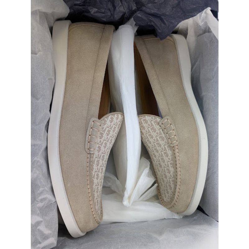 Dior o1rshd1 Canvas Granville Clean Loafers Boots in Beige 46 Size US 13 / EU 46 - 20 Thumbnail