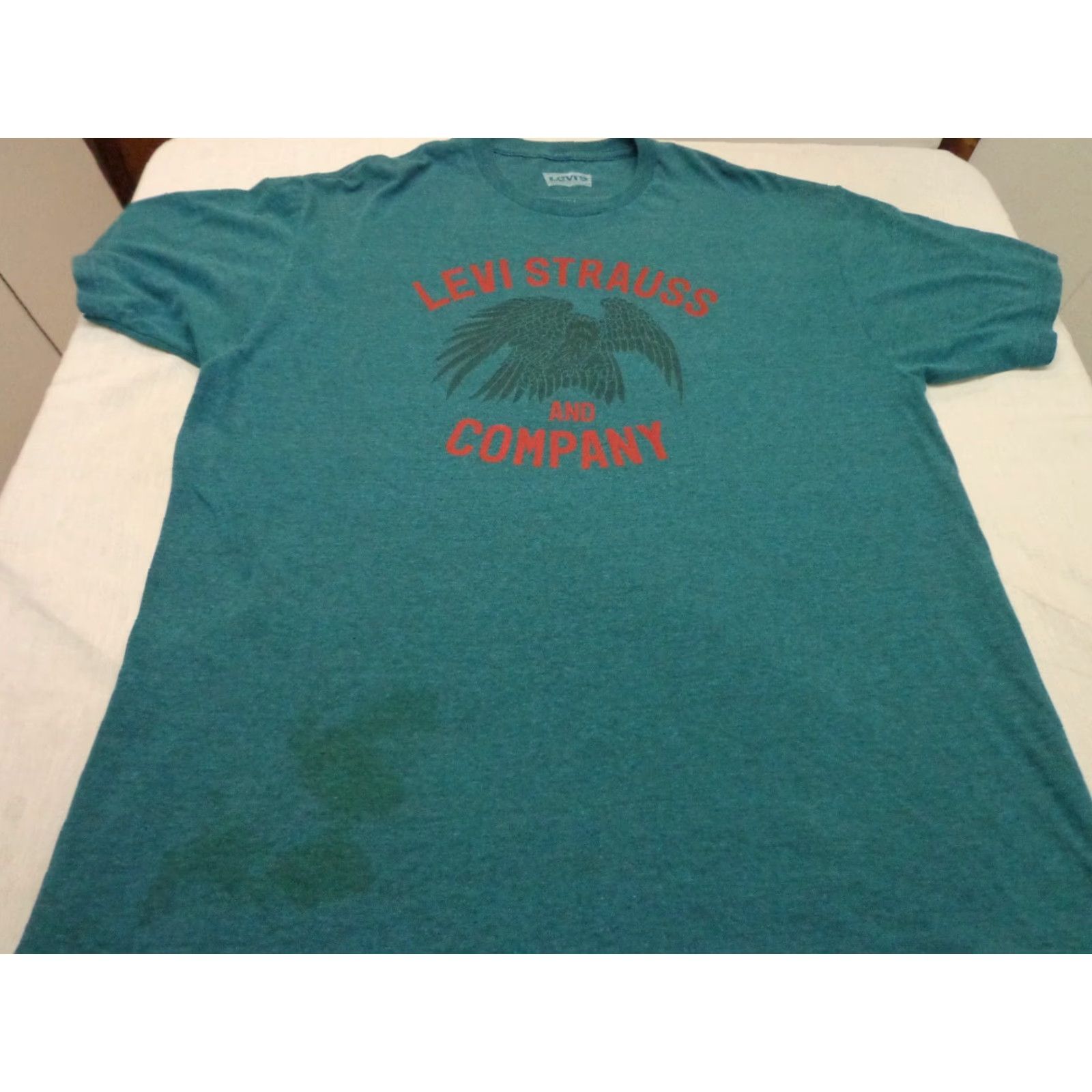Levi's Levi's Levi Strauss & Co Green T-Shirt XL Mens Graphic Tee Short Sleeve Crew Neck Logo Size US XL / EU 56 / 4 - 3 Thumbnail