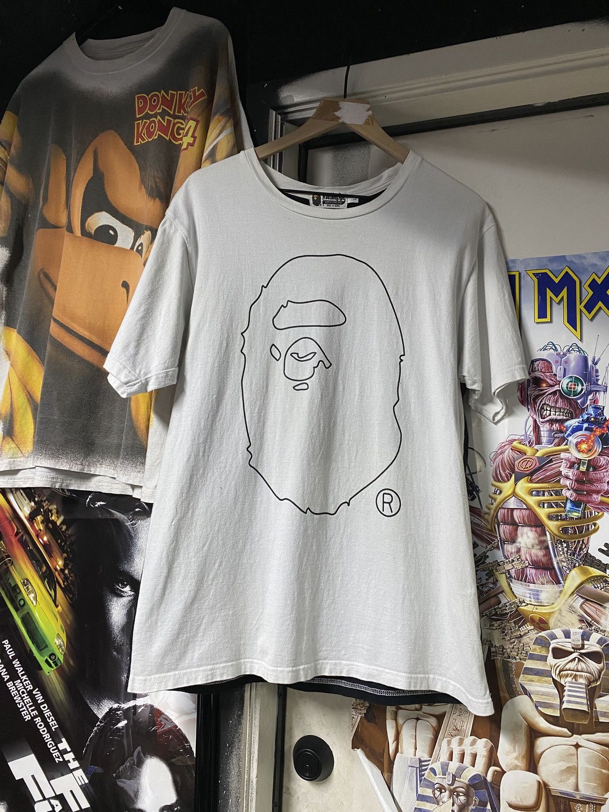 Bape A Bathing Ape Black White Bape Head Tee Shirt Medium Size US M / EU 48-50 / 2 - 10 Thumbnail