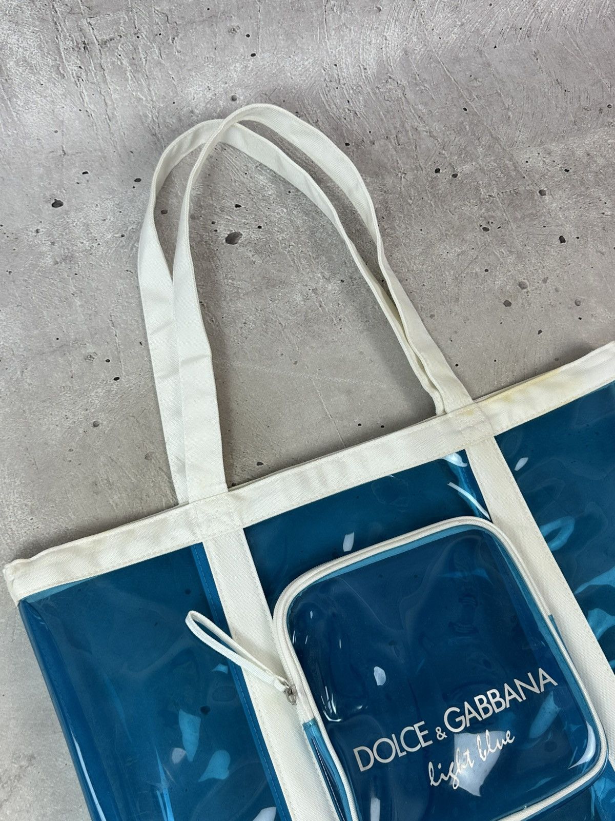 Dolce & Gabbana Vintage Dolce&Gabbana Light Blue Tote Beach Bag Size ONE SIZE - 4 Thumbnail