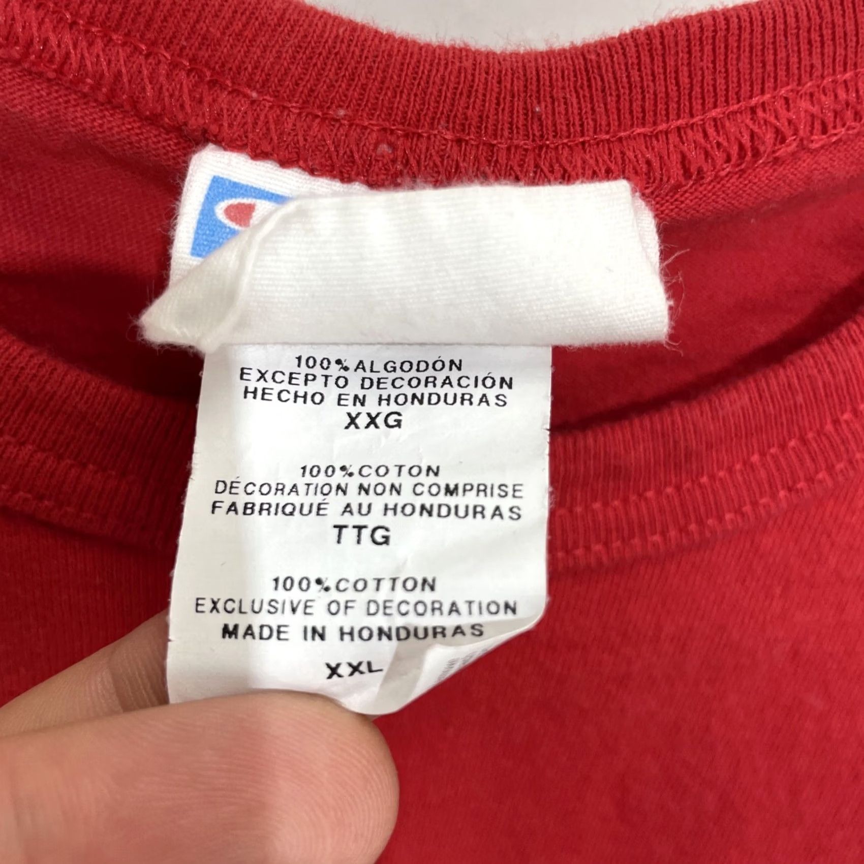 Champion VINTAGE Champion Embroidered T Shirt Red White Blue XXL 2XL Spell Out Shirt Men 90s Sports Logo Size US XXL / EU 58 / 5 - 3 Thumbnail