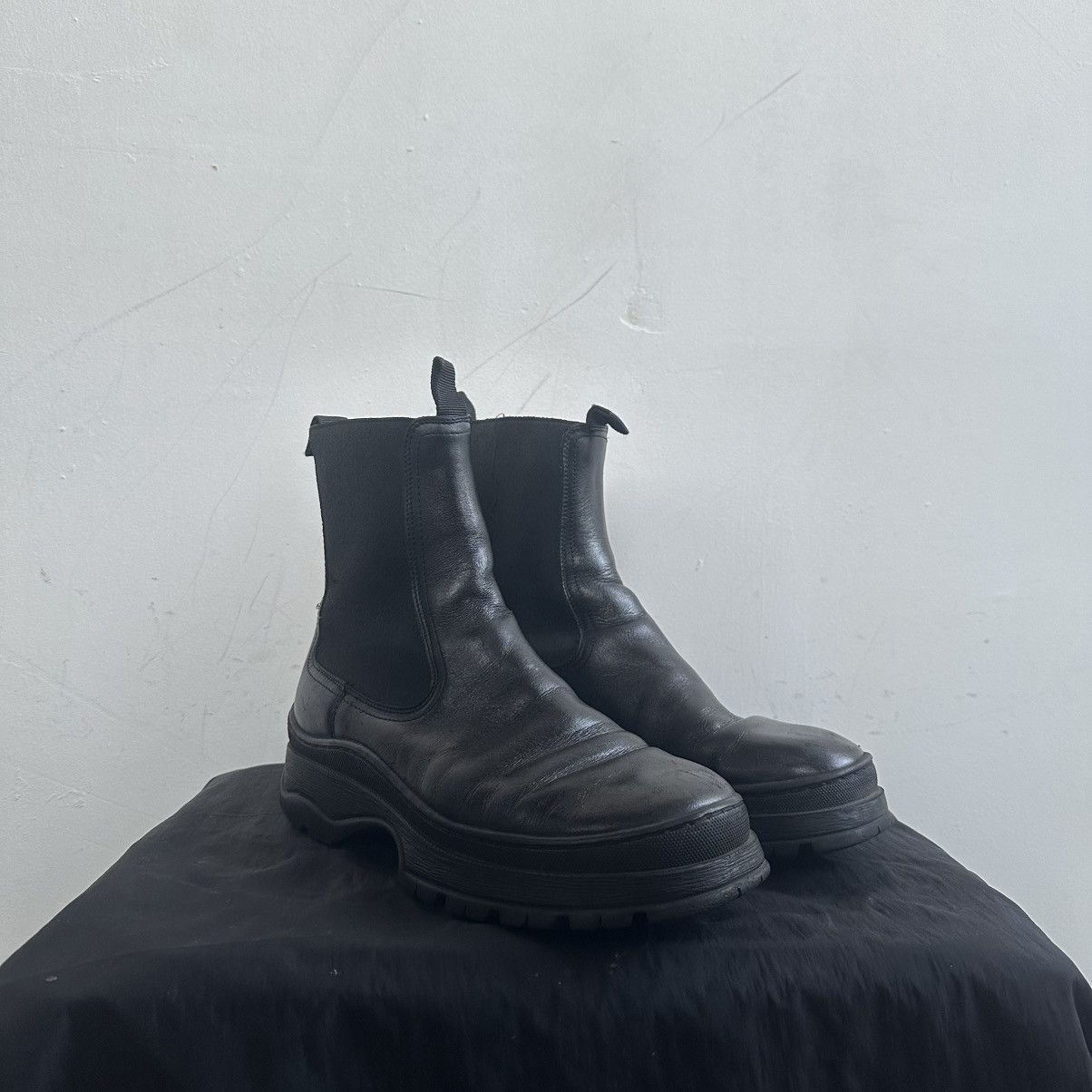 Acne Studios Chunky Massive Leather Arket Boots prada style Jil sander Size US 10 / IT 40 - 2 Thumbnail