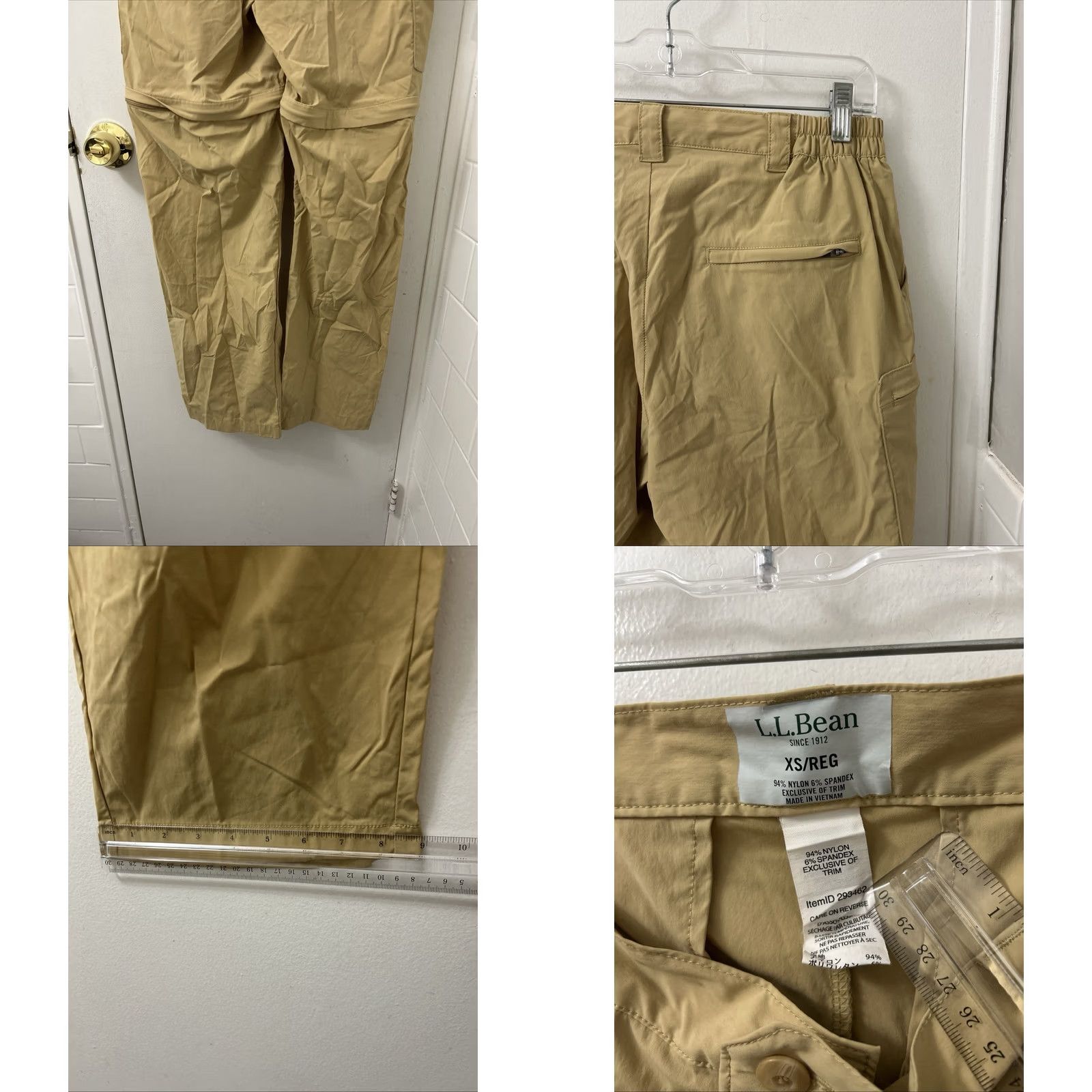 Vintage VINTAGE? No — LL Bean Cresta Hiking Pants Mens XS Tan Convertible Cargo Zip Off Shorts? Size US 27 - 8 Thumbnail