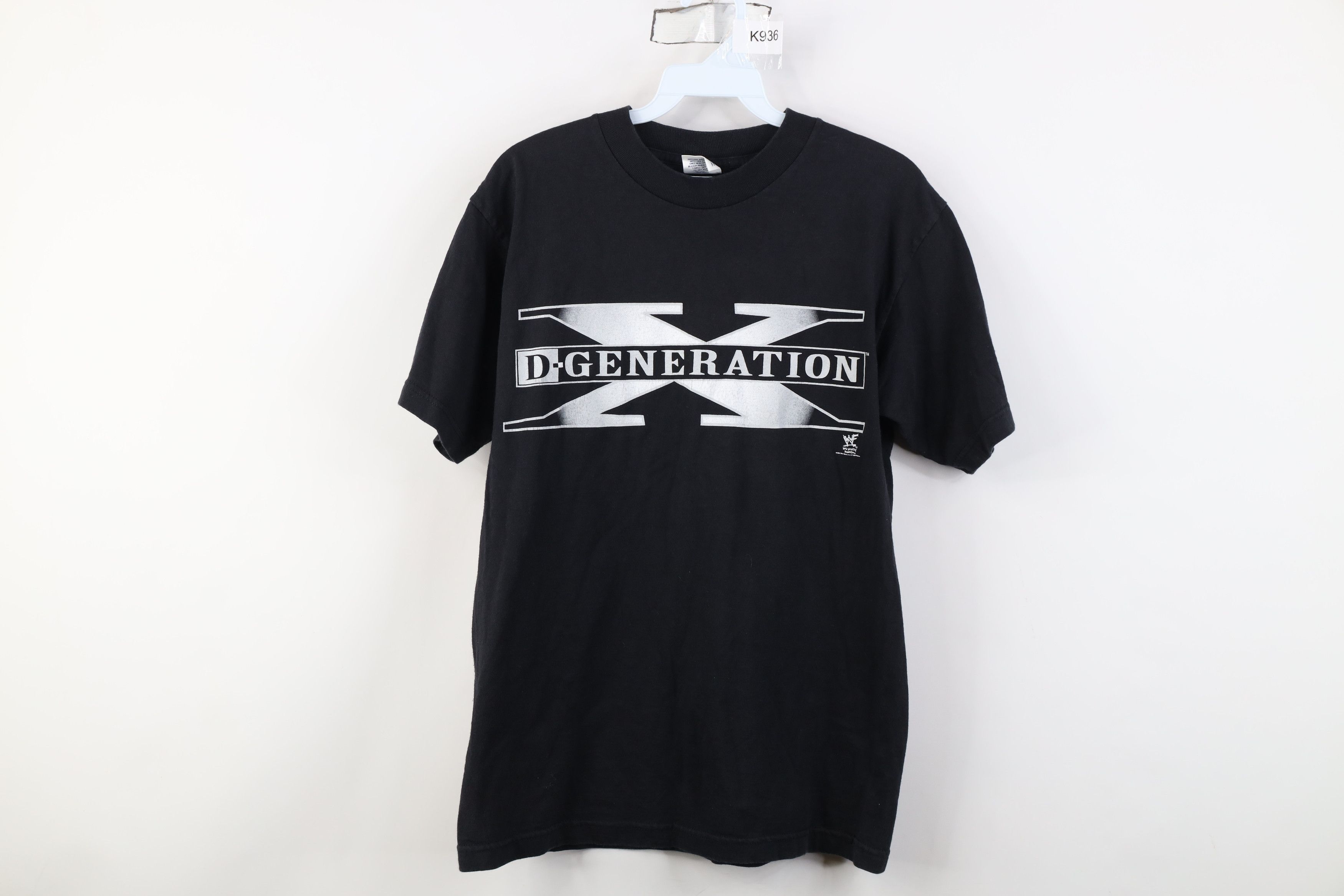 Vintage Vintage 90s WWF Spell Out D Generation X Wrestling T-Shirt Size US M / EU 48-50 / 2 - 1 Thumbnail