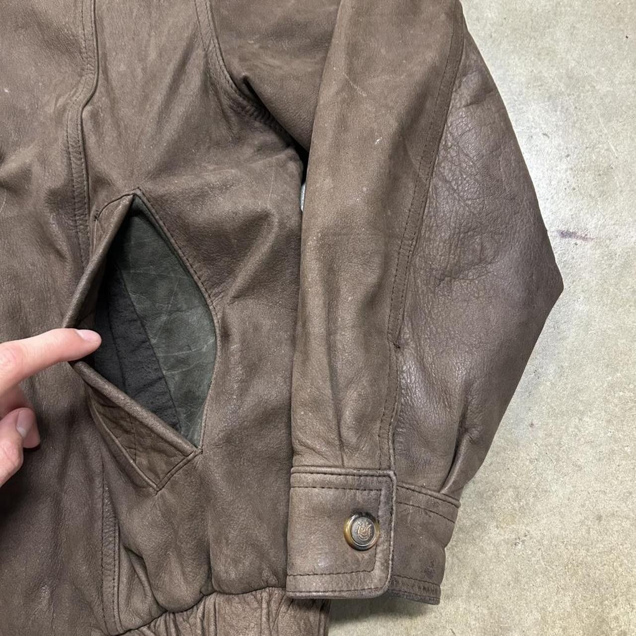 Other Men's Brown Leather Jacket w/ Crazy Lining Size US M / EU 48-50 / 2 - 8 Thumbnail