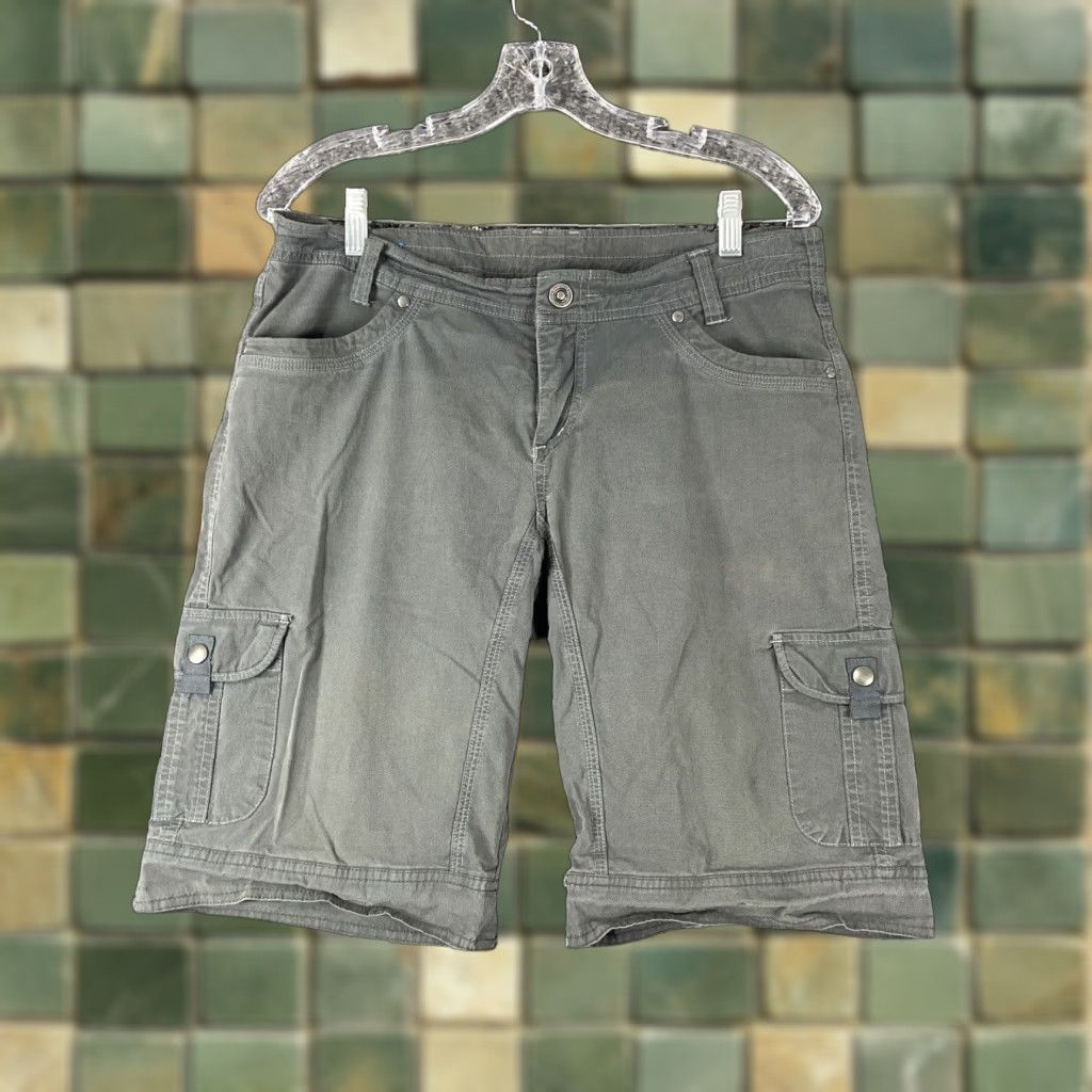 Vintage VINTAGE Kuhl Women's Bermuda Shorts Size 12 Gray Casual Summer Size 34" / US 12 / IT 48 - 1 Thumbnail