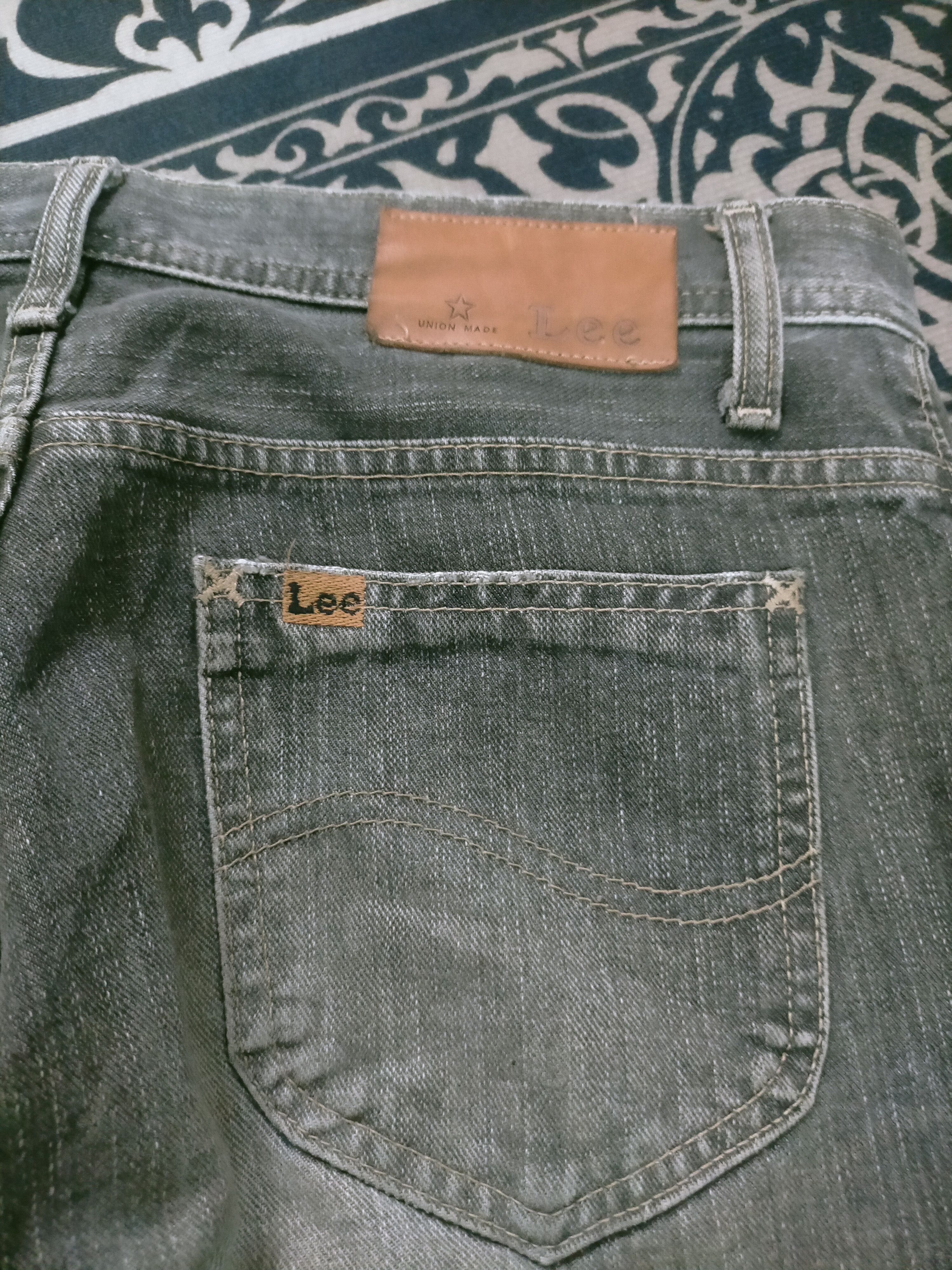 If Six Was Nine 🔥 Vintage Distressed Lee Riders Mudwash Flared Jeans Size US 30 / EU 46 - 6 Thumbnail