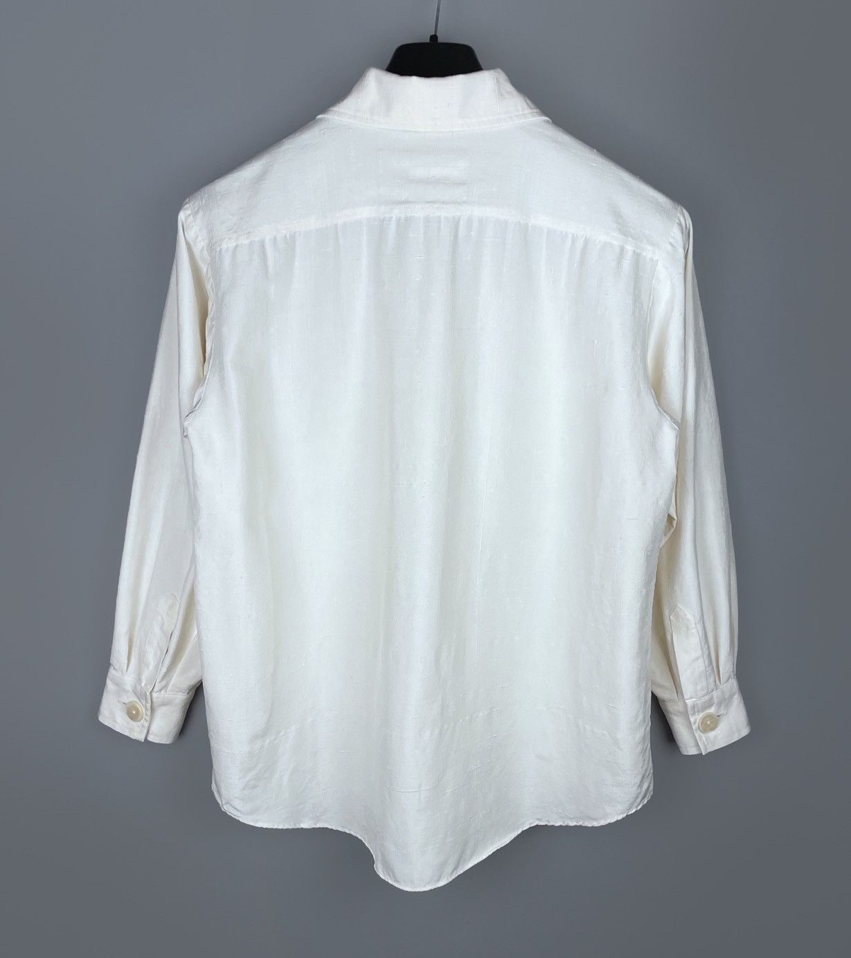 Vintage Vintage 80s Yves Saint Laurent Rive Gauche Linen Shirt Sz 38 Size S / US 4 / IT 40 - 6 Thumbnail