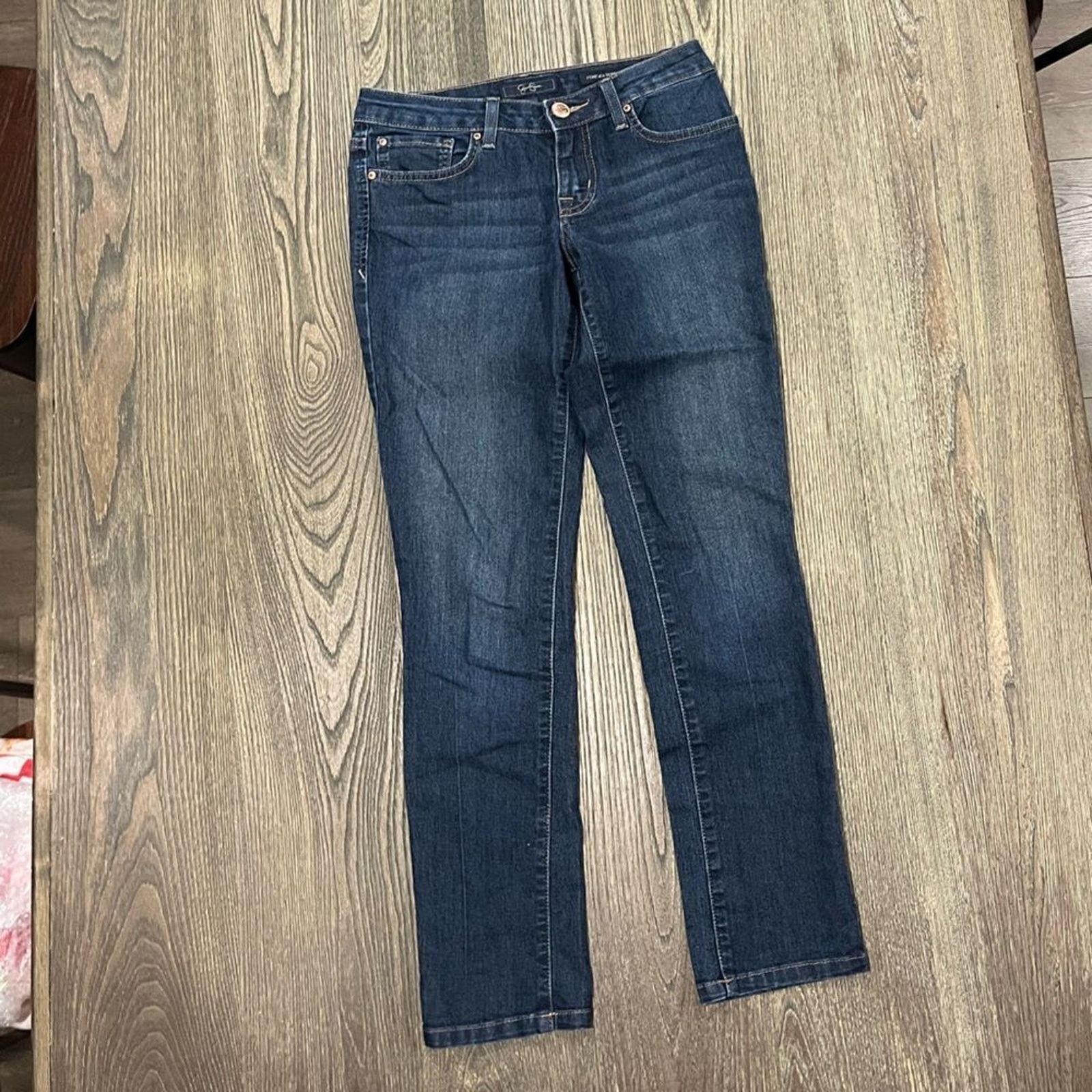 Jessica Simpson Jessica Simpson Forever Skinny Jeans Whisker Denim Medium 26 Size 26" / US 2 / IT 38 - 1 Thumbnail