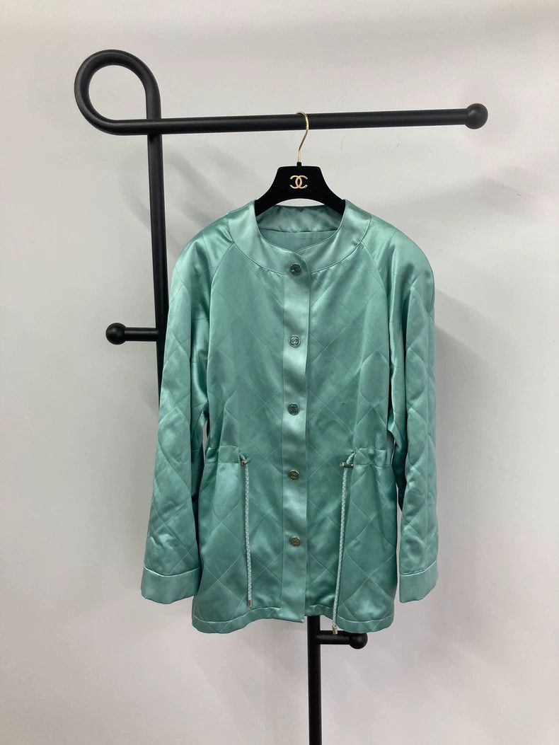 Chanel Chanel 23P Silk Drawstring Windbreaker Coat - dmc Size US XS / EU 42 / 0 - 1 Thumbnail