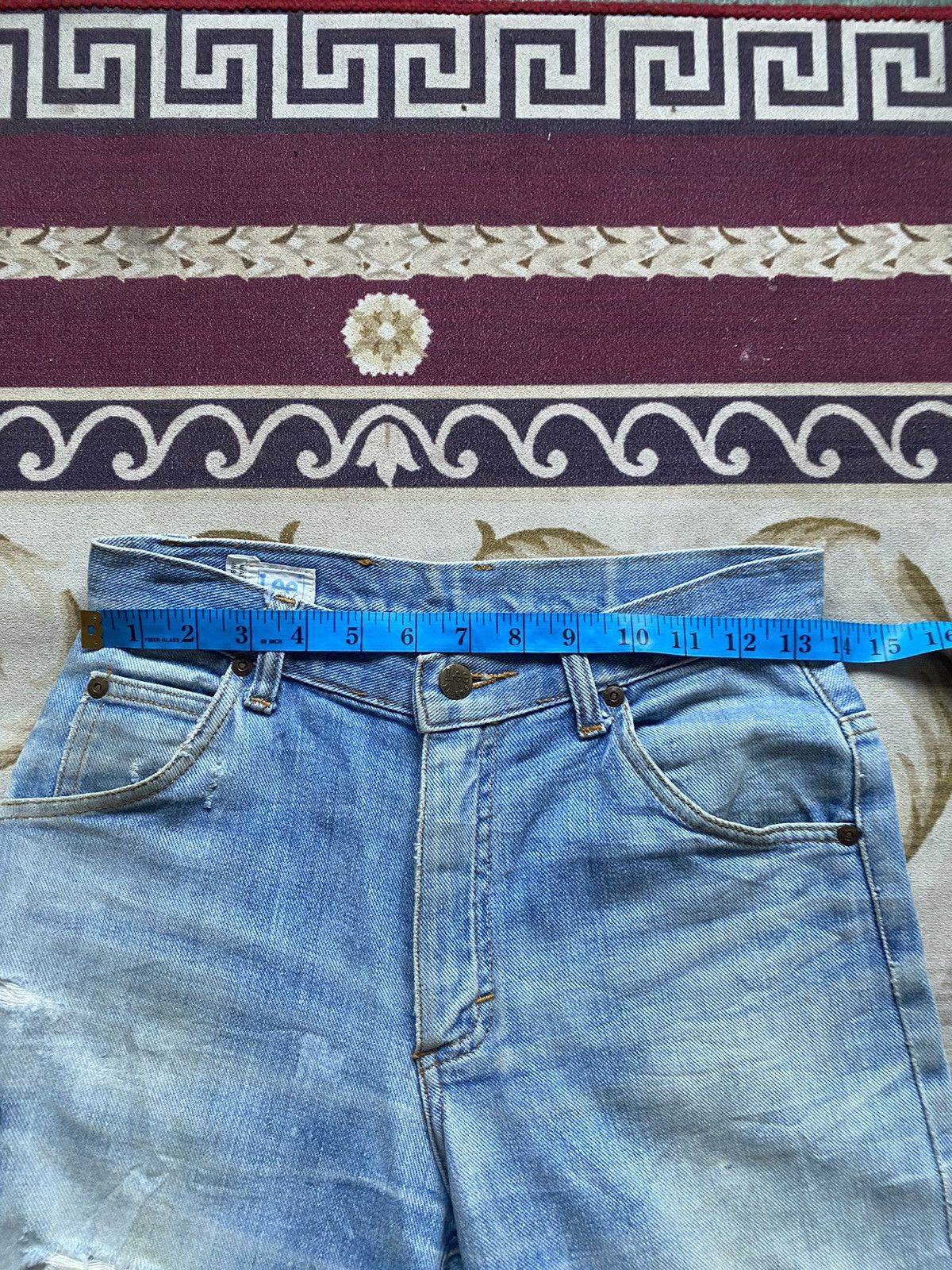 If Six Was Nine 🔥FLARE🔥Vintage Lee Riders Flare Distressed Denim Size US 27 - 19 Thumbnail