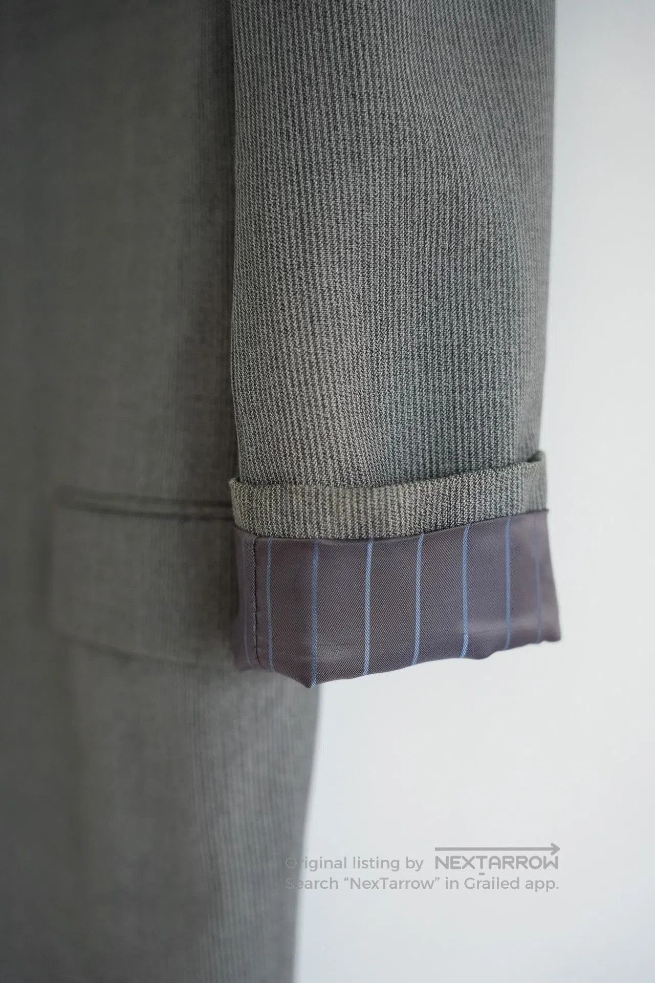 Y's for Men Yohji Yamamoto 90s Black Gray Striped Suit. Size US M / EU 48-50 / 2 - 3 Thumbnail