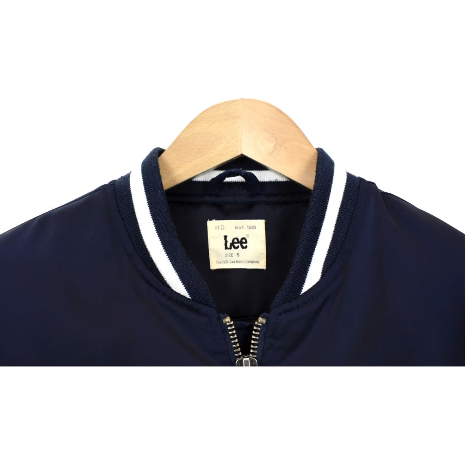 Lee LEE Jacket Mens SMALL Bomber Striped Ribbed Hems Pockets High-Neck Clothing Jacket Size US S / EU 44-46 / 1 - 6 Thumbnail