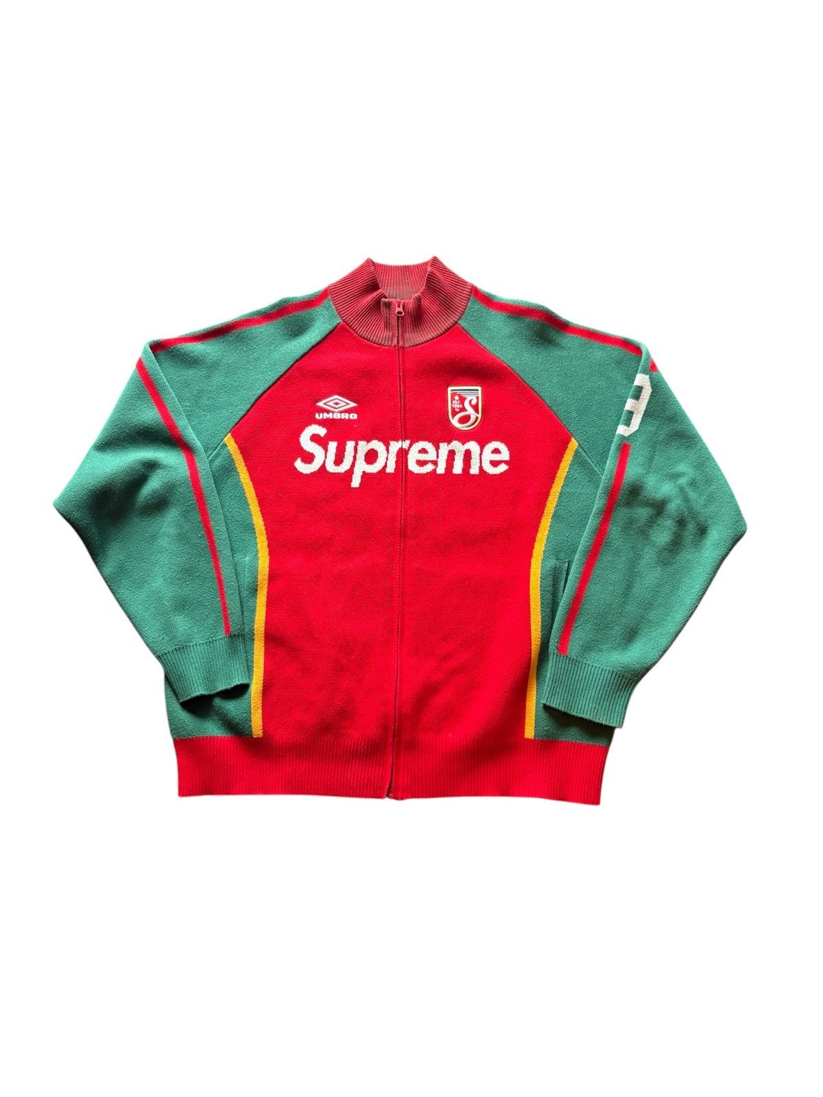 Supreme × Umbro Supreme x Umbro Zip Up Sweater Red Size US L / EU 52-54 / 3 - 1 Thumbnail