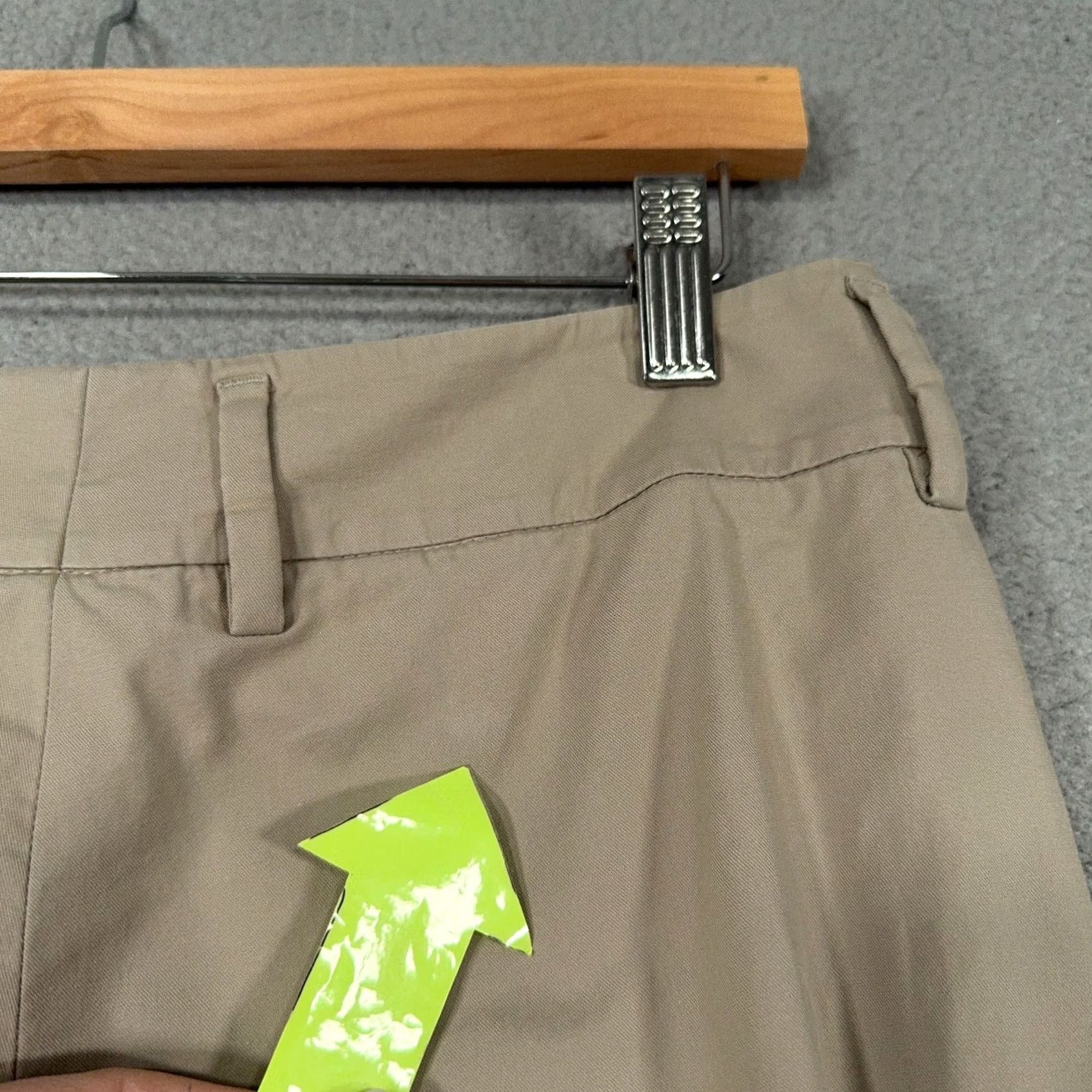 Vintage Akris Punto Pants Womens 8 Beige Flat Front Chino Lightweight Stretch Flawed Size 30" / US 8 / IT 44 - 7 Thumbnail
