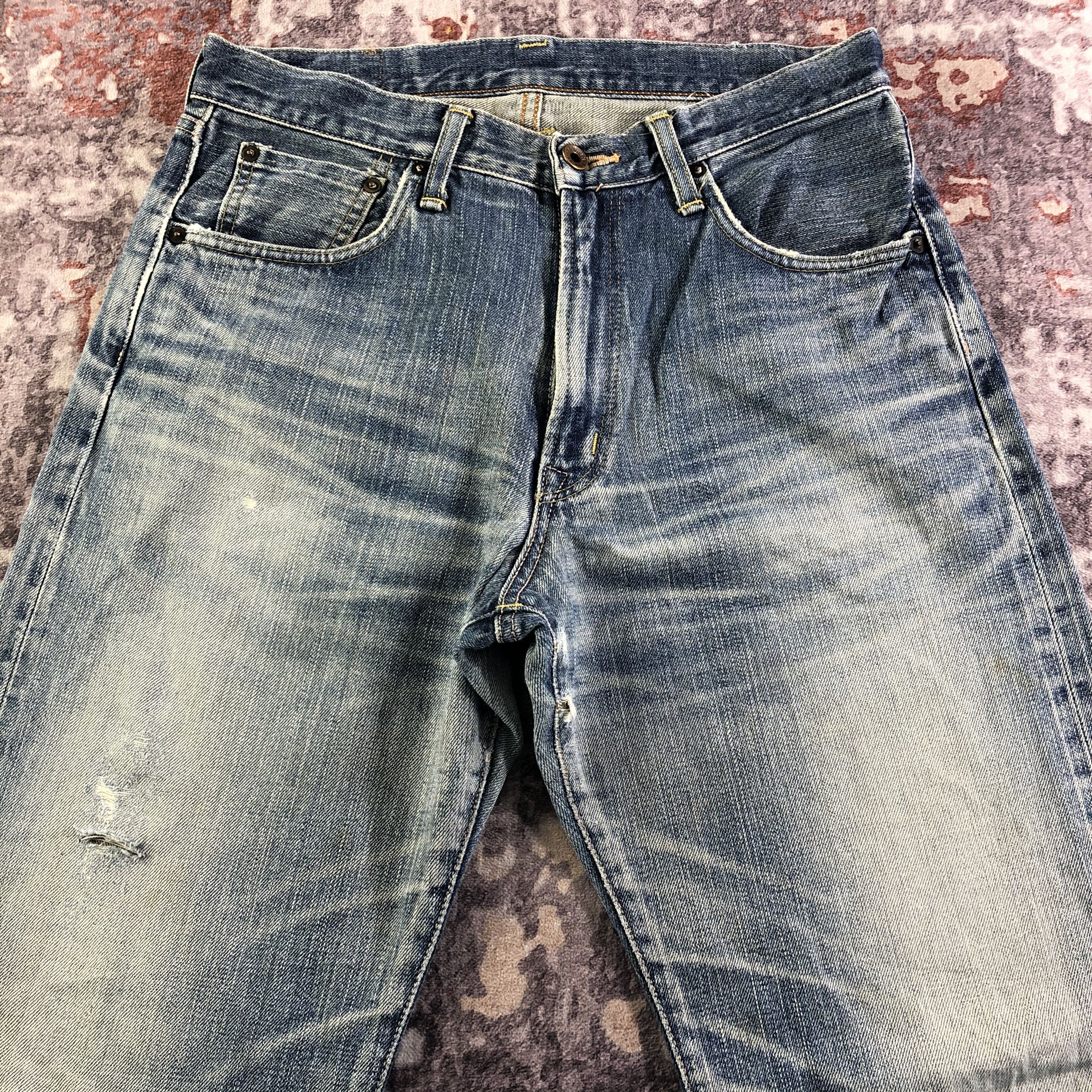 Edwin Vintage Blue Wash Edwin 505 Selvedge Jeans-JM3672 Size US 32 / EU 48 - 3 Thumbnail