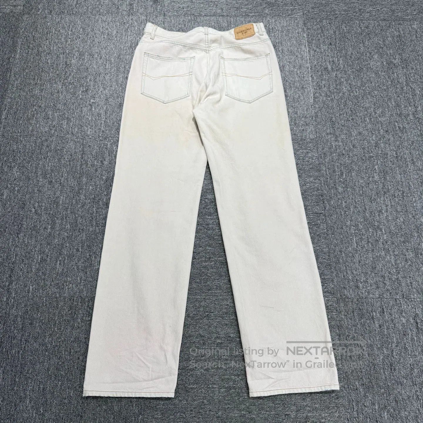 Balenciaga White Denim Pants Size 32. Size US 32 / EU 48 - 6 Thumbnail