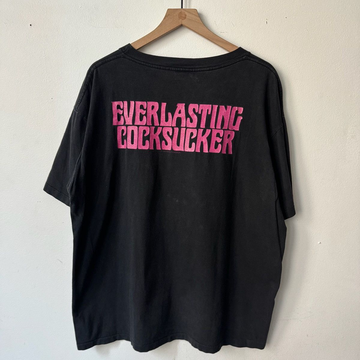 Vintage vintage 1995 Marilyn Manson "Everlasting C**ksucker" t-shirt Size US XL / EU 56 / 4 - 2 Thumbnail