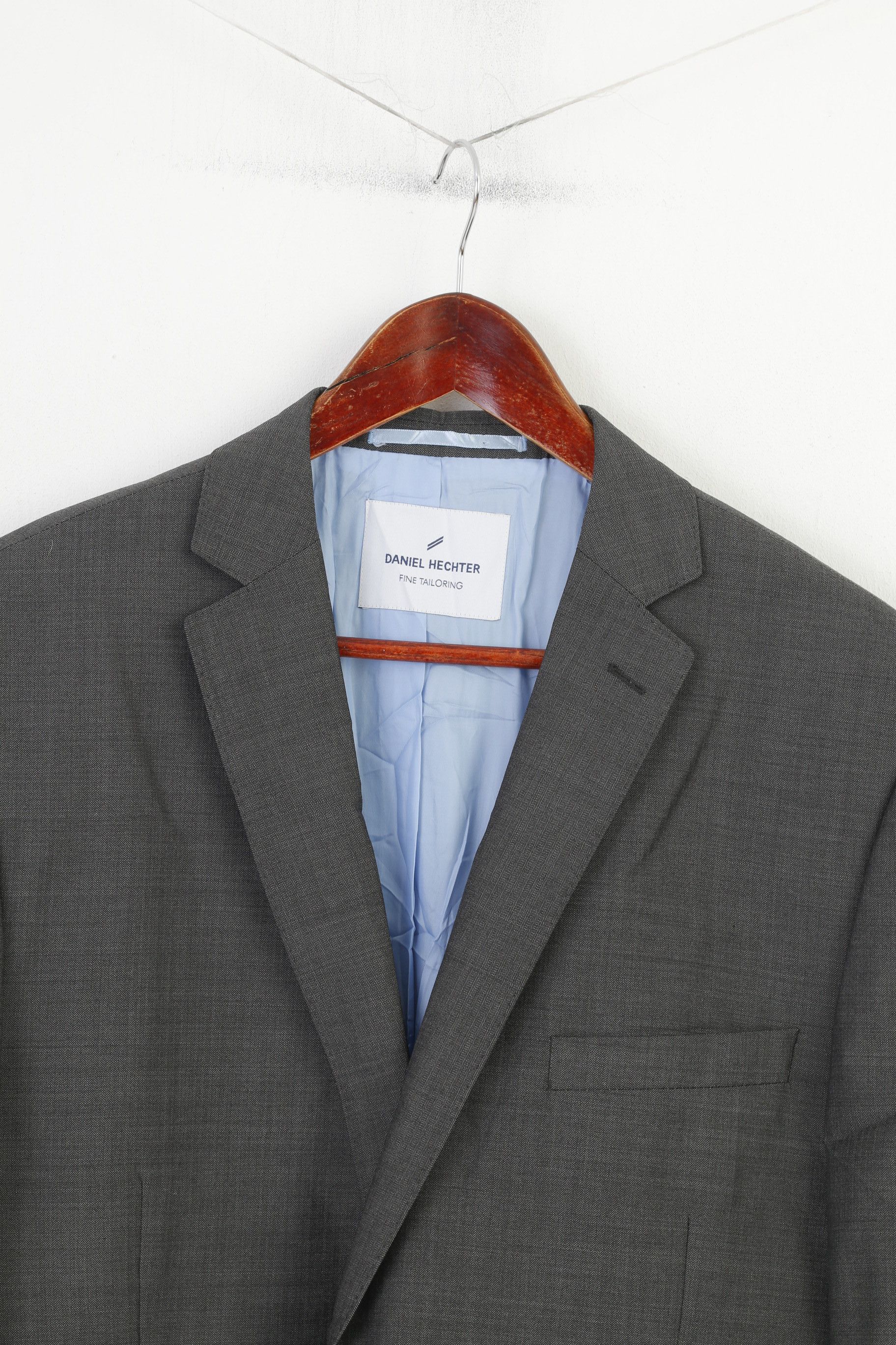 Daniel Hechter Daniel Hechter Fine Tailoring Men 44 Blazer Grey Wool 11062 Size 44R - 2 Thumbnail