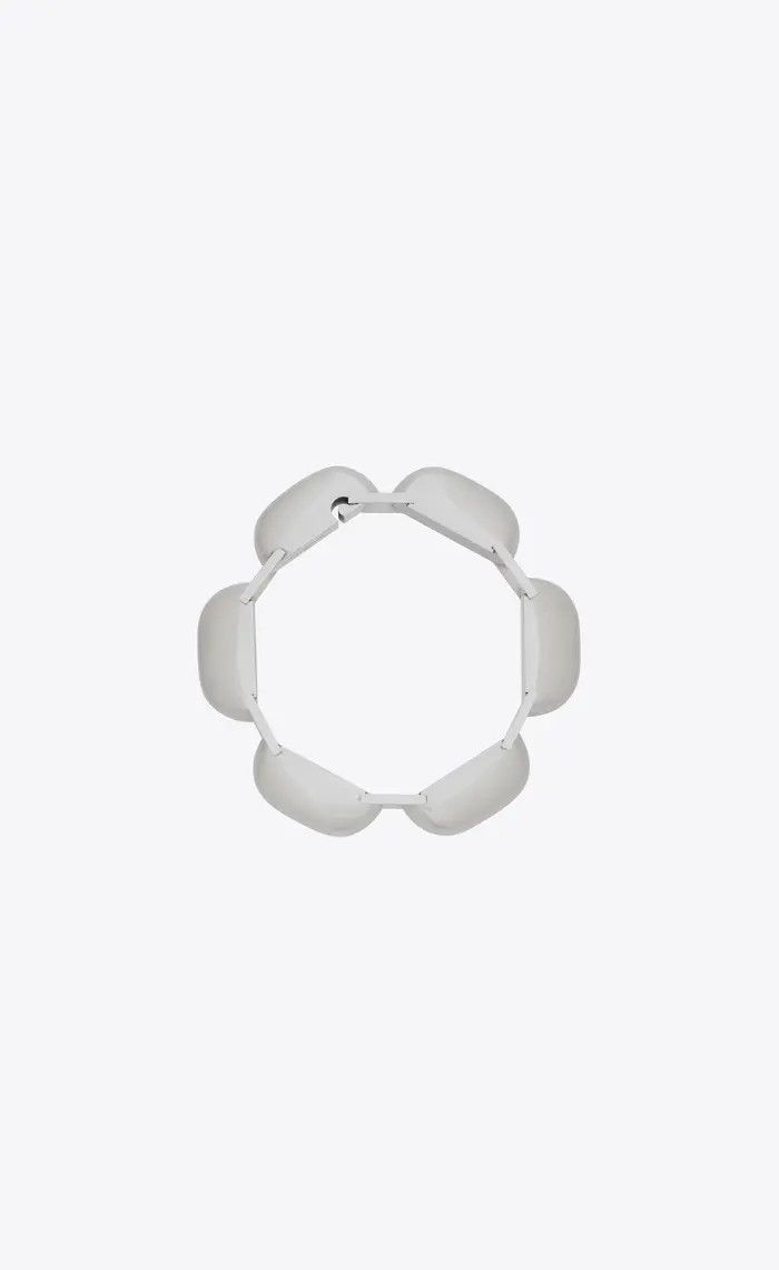 Saint Laurent Paris o1b1hav110525 756541 Size: L / Dome Chain Bracelet in Metal Size ONE SIZE - 1 Thumbnail