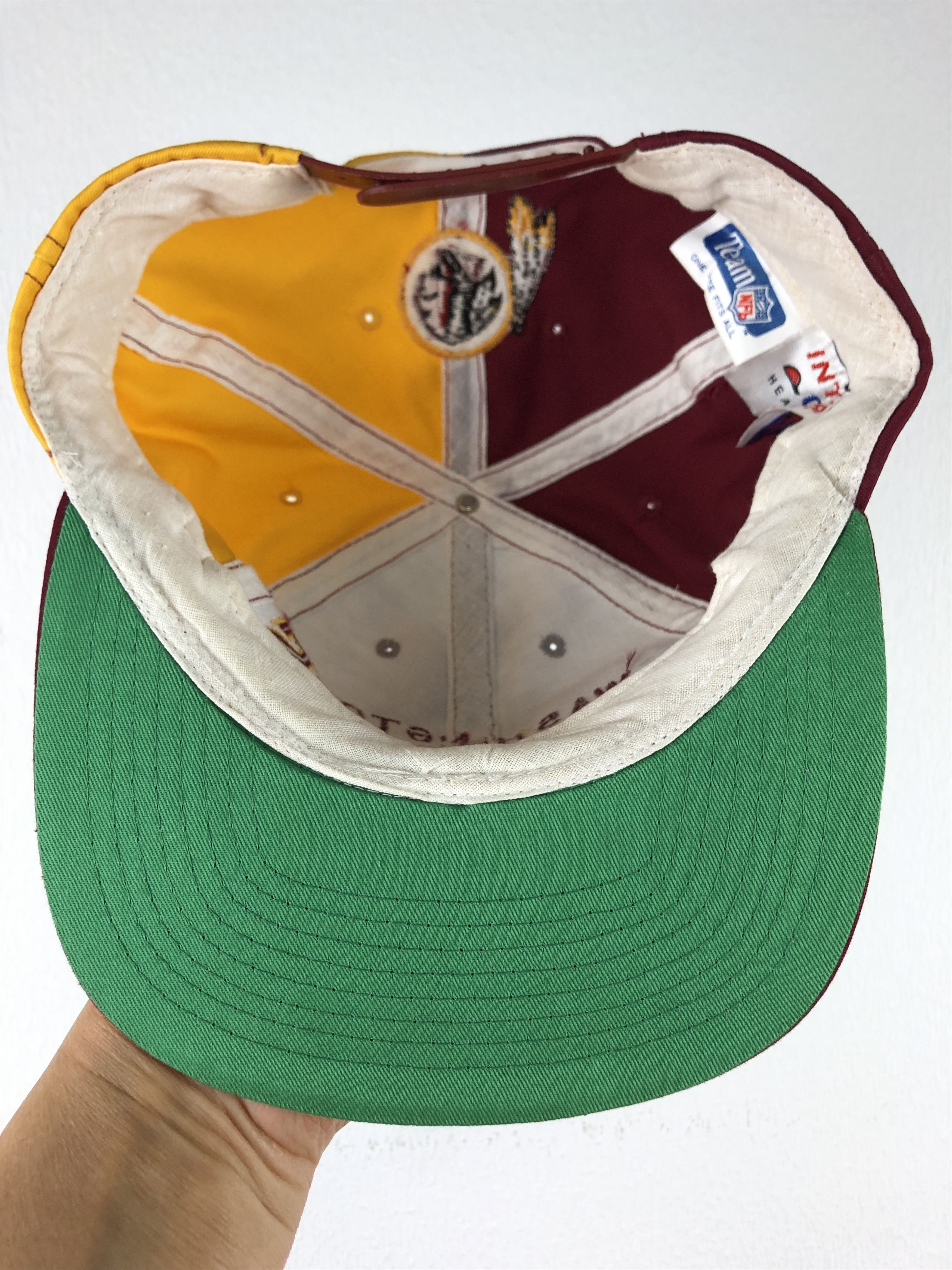 Vintage Vintage 90's Washington Redskins Inter Cap Snapback Hat Cap Size ONE SIZE - 6 Thumbnail