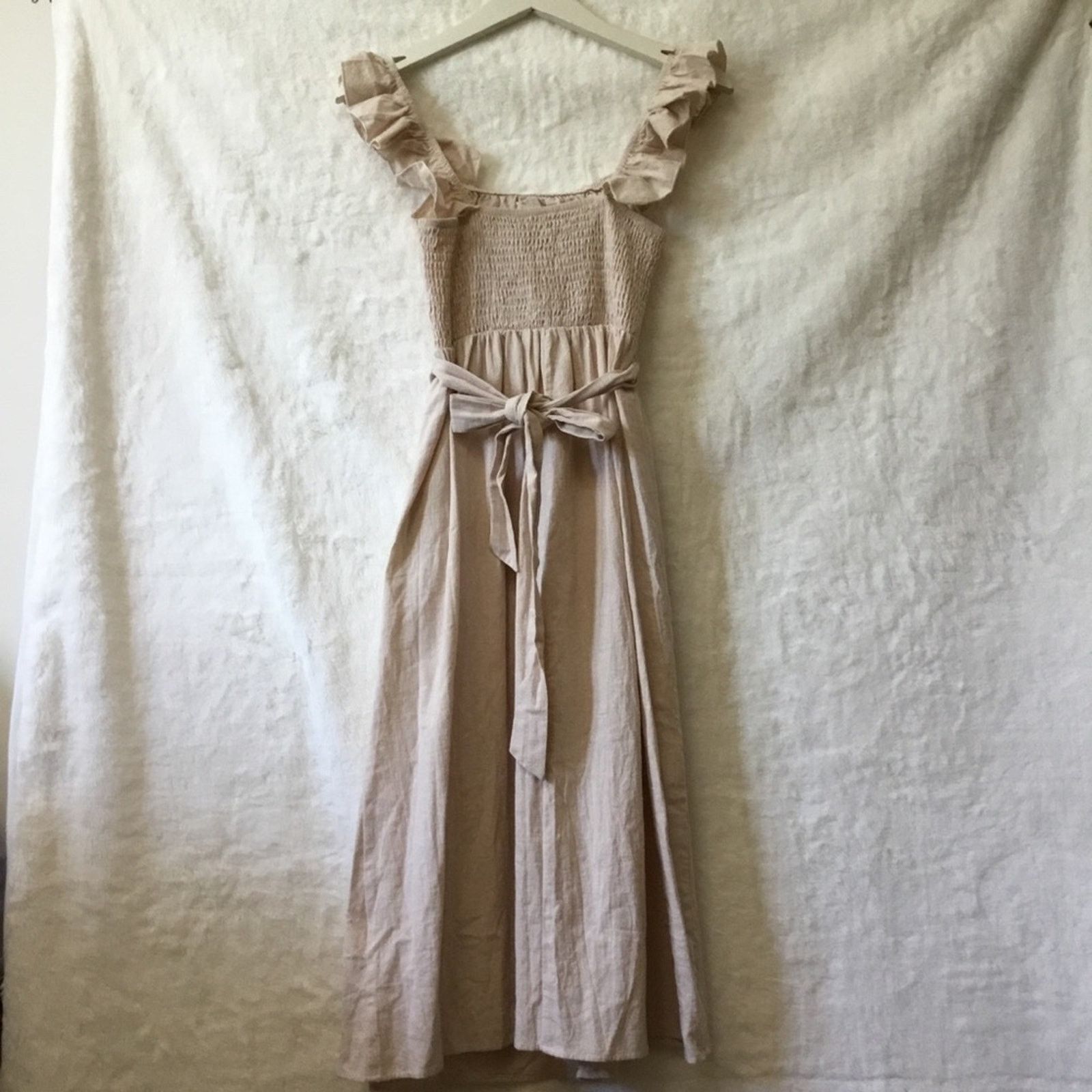 Other Cupshe Beige Off-Shouder Dress Size M / US 6-8 / IT 42-44 - 7 Thumbnail