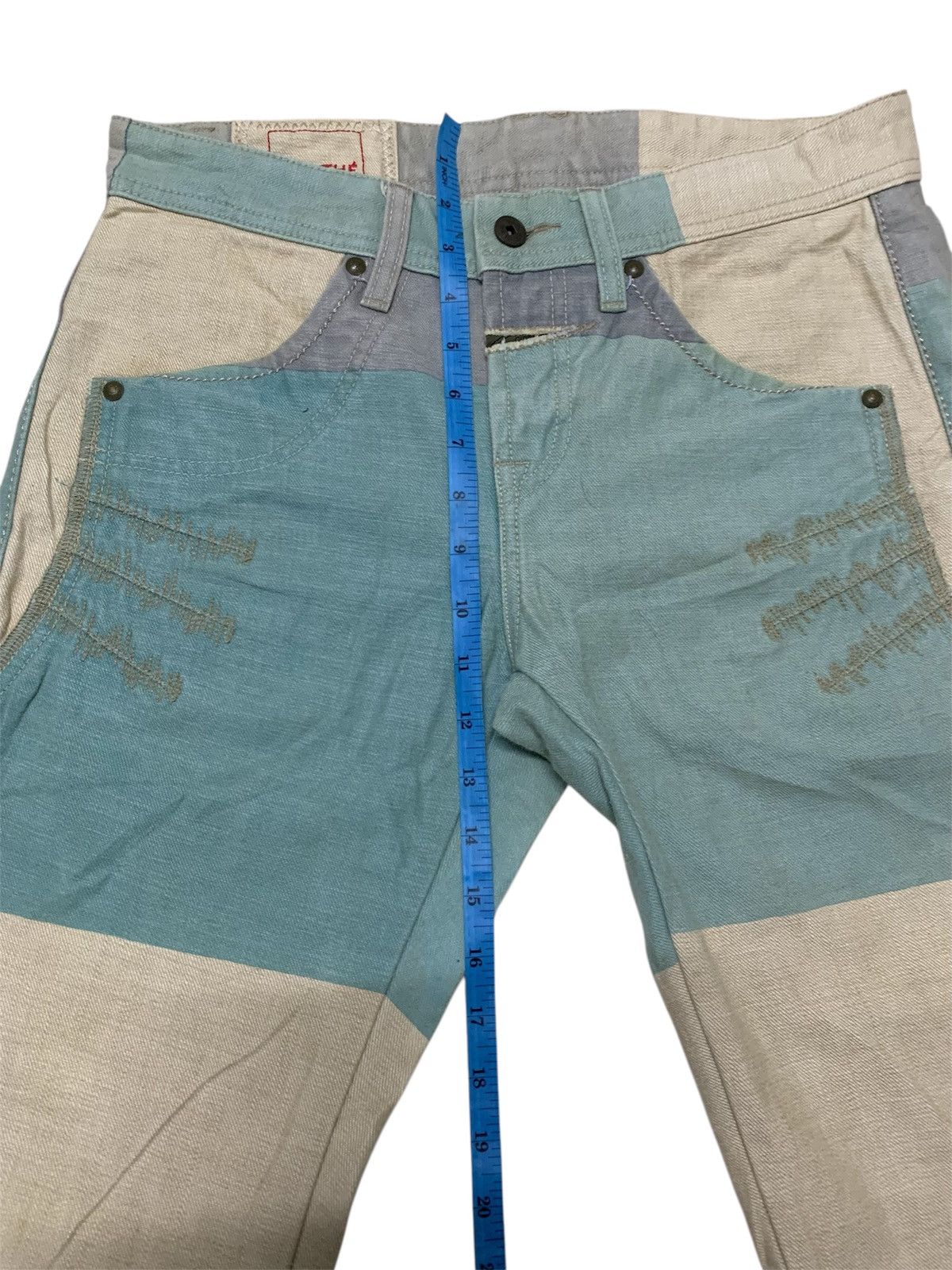 Marithe + Francois Girbaud MARITHE FRANCOIS GIRBAUD COLOUR BLOCK DENIM JEANS Size US 31 - 7 Thumbnail