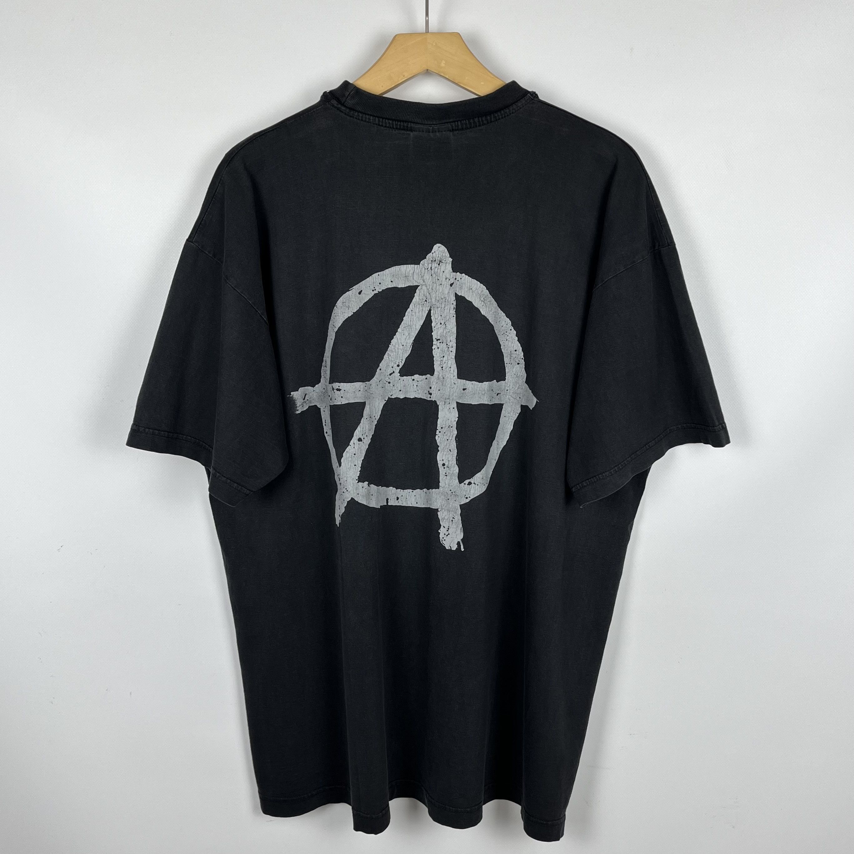 Vintage Vintage Anarchy Big Logo Destroy T Shirt 90’s Size US XL / EU 56 / 4 - 16 Thumbnail