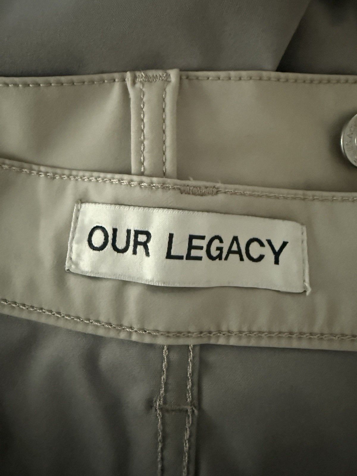 Our Legacy Formal Cut Dusty White Muted Scuba Pants Size US 29 - 6 Thumbnail